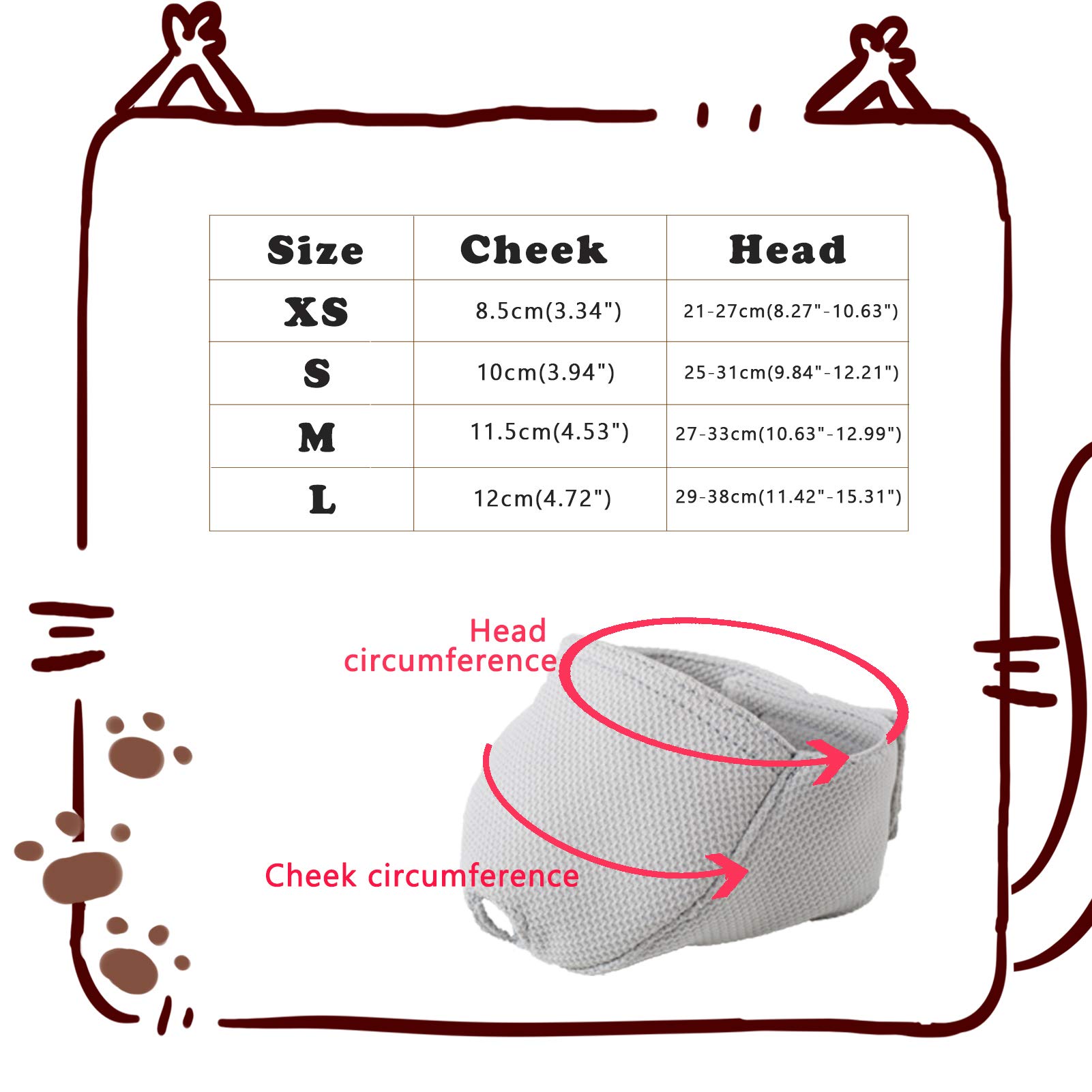 **Breathable Cat Muzzle for Biting Prevention - Soft Mesh Mouth Guard for Grooming, Vet Visits & Travel (Small, Grey) - Safe & Comfortable for Cats**