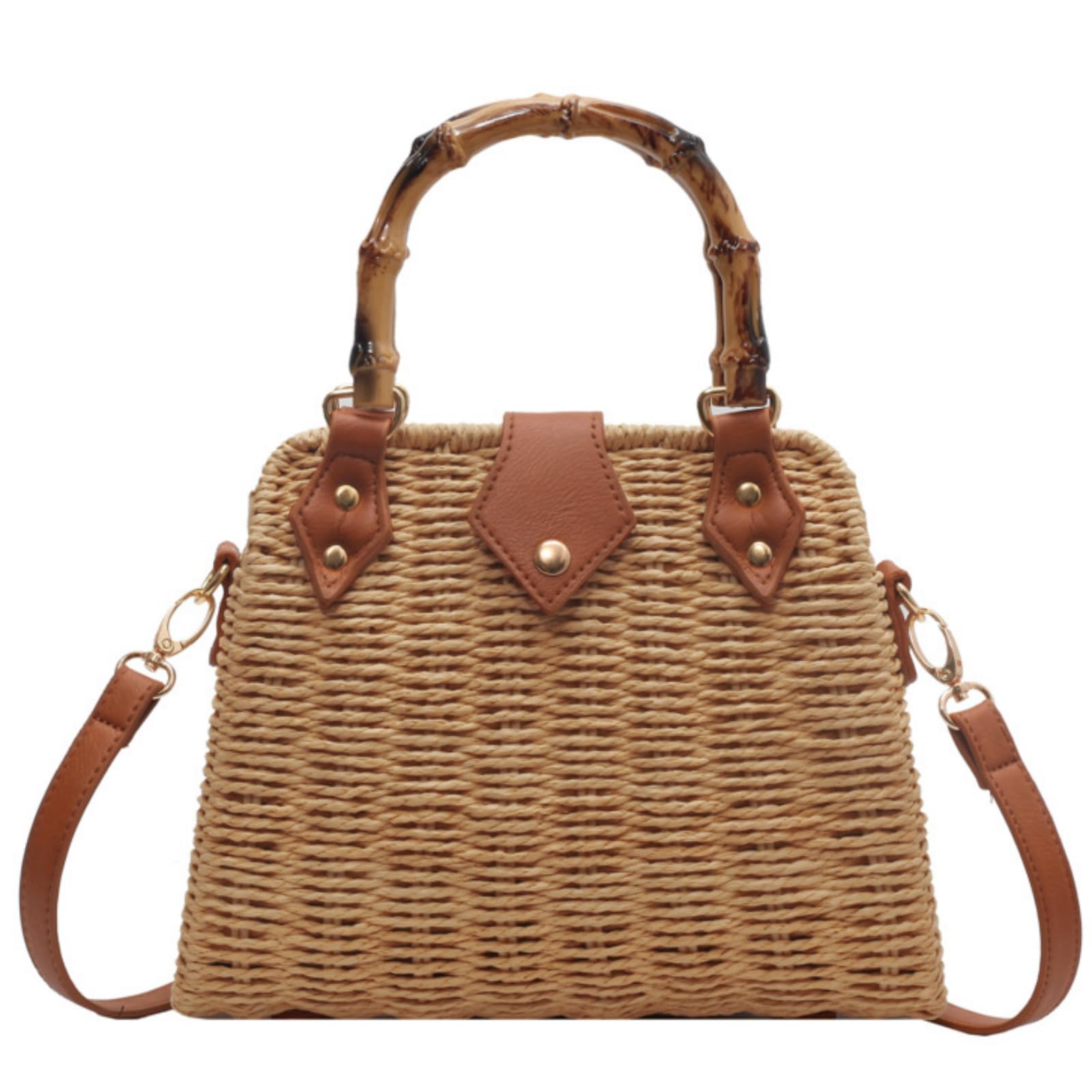 Stylish Women's Summer Straw Tote Bag - Handwoven Rattan Beach Purse & Hobo Bag for 2024 | Perfect for Vacation, Poolside, and Outdoor Adventures