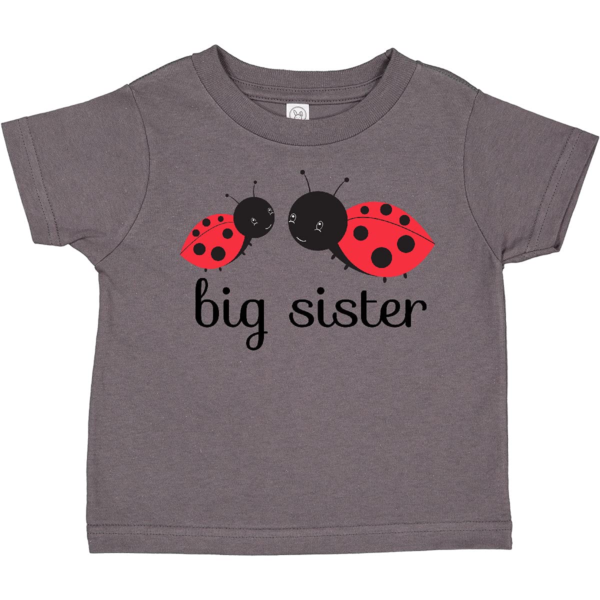 Inktastic Big Sister Toddler T-Shirt - Cute Sibling Matching Outfit for Toddler Girls - Perfect for Family Photos, Birthday Gifts & Sibling Bonding