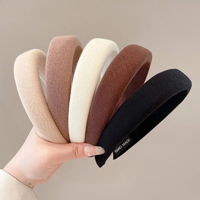 Neutral Hair Bands Hoop - Soft Elastic Hair Hoops for Women & Girls - Perfect for Ponytails, Braids & Everyday Styling - Gym, Office & Casual Wear