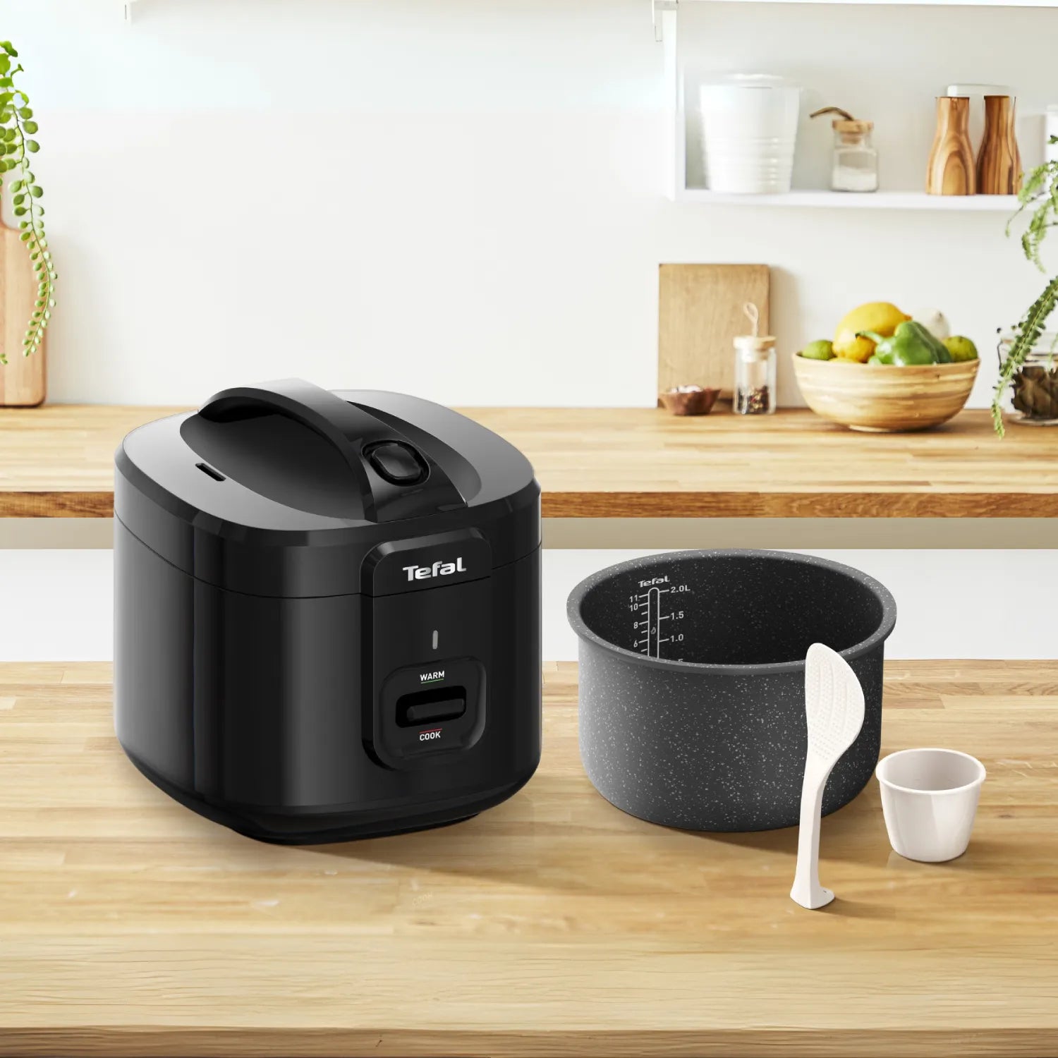Tefal Everforce 11-Cup Rice Cooker - Black (Model RK3628) - Perfect for Family Dinners & Meal Prep