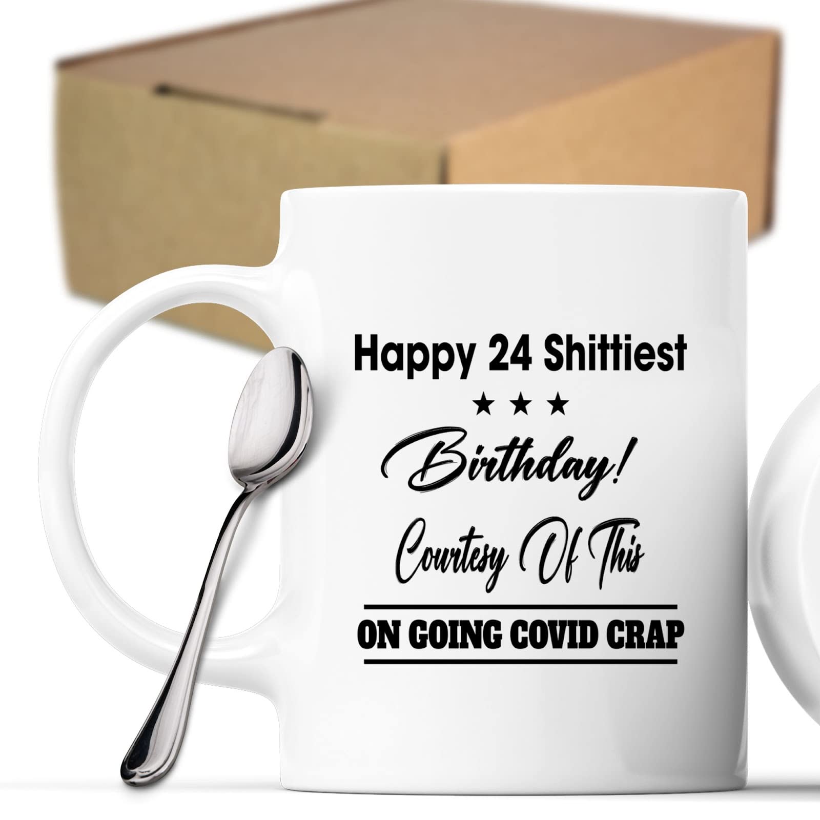 Funny Sarcastic Coffee Mug - Quarantine Birthday Lockdown Gift for Humor Lovers | Perfect for Office, Home & Gifting