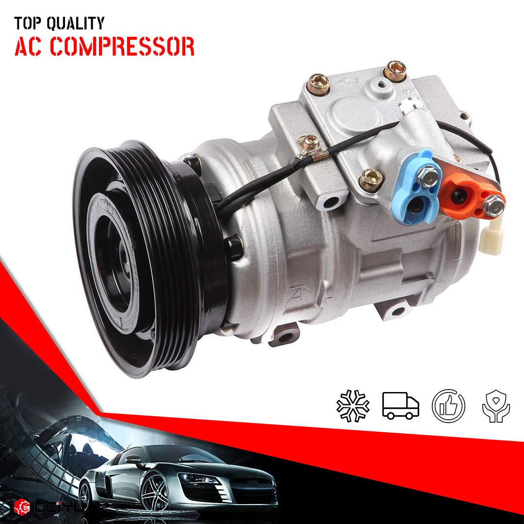 High-Performance AC Compressor Replacement for Toyota Camry 2.0L 2.2L 1987-1991 - Direct Fit Air Conditioning Compressor - Perfect for Summer Cooling & Long Road Trips