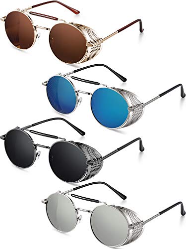 Black Frame Grey Lens, Silver Frame Silver Lens, Silver Frame Ice Blue Lens, Brown Frame Brown Lens