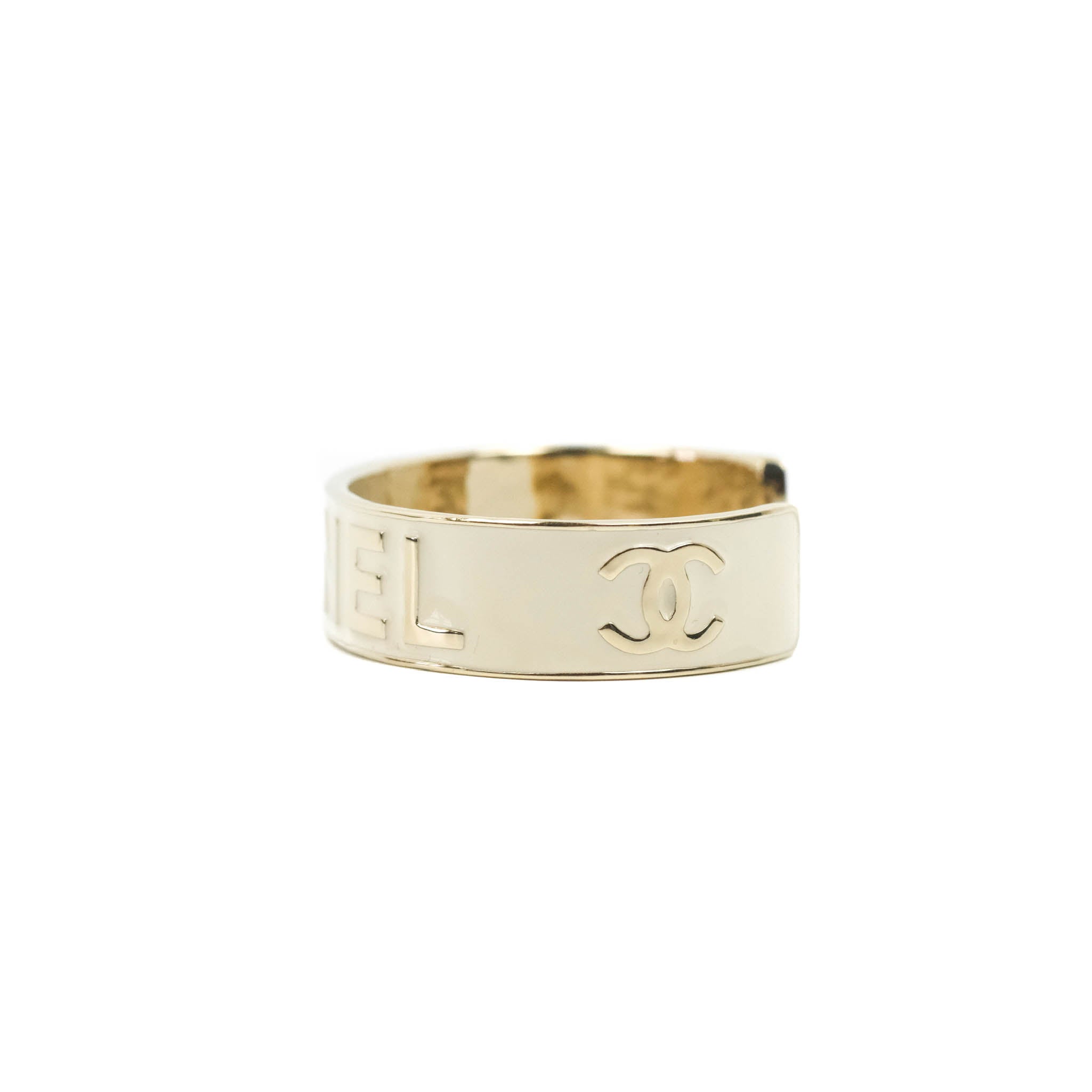 Chanel CC Logo Gold Tone Bracelet for Women - Size S (22S) - Luxury Fashion Jewelry for Parties, Weddings & Special Occasions