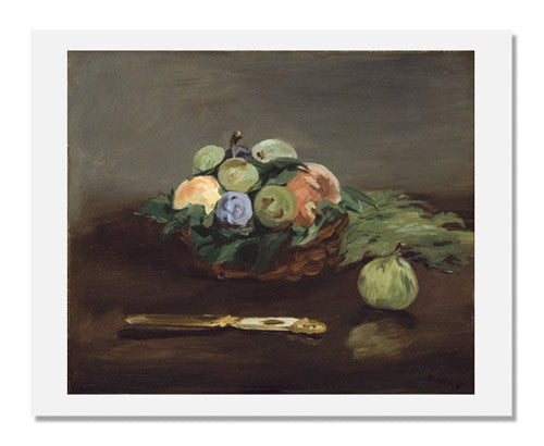 Edouard Manet Basket of Fruit - Famous French Impressionist Art Print - Perfect for Home Decor, Office Wall Art & Gift for Art Lovers