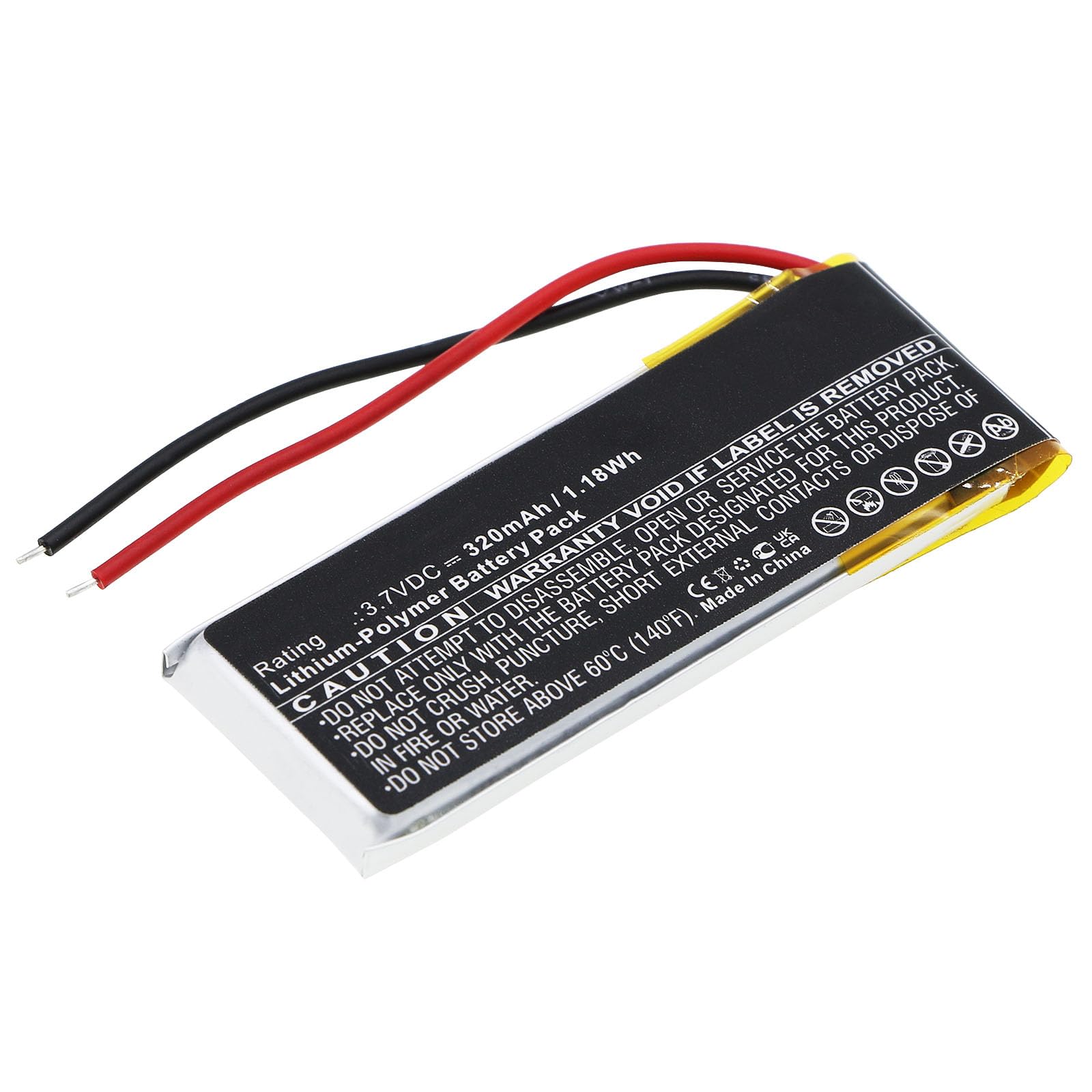 Synergy Digital Wireless Headset Battery - 320mAh Li-Pol 3.7V Replacement for Scala Rider WW452050PL | High Capacity Long-Lasting Power | Perfect for Motorcycle Communication & Outdoor Adventures