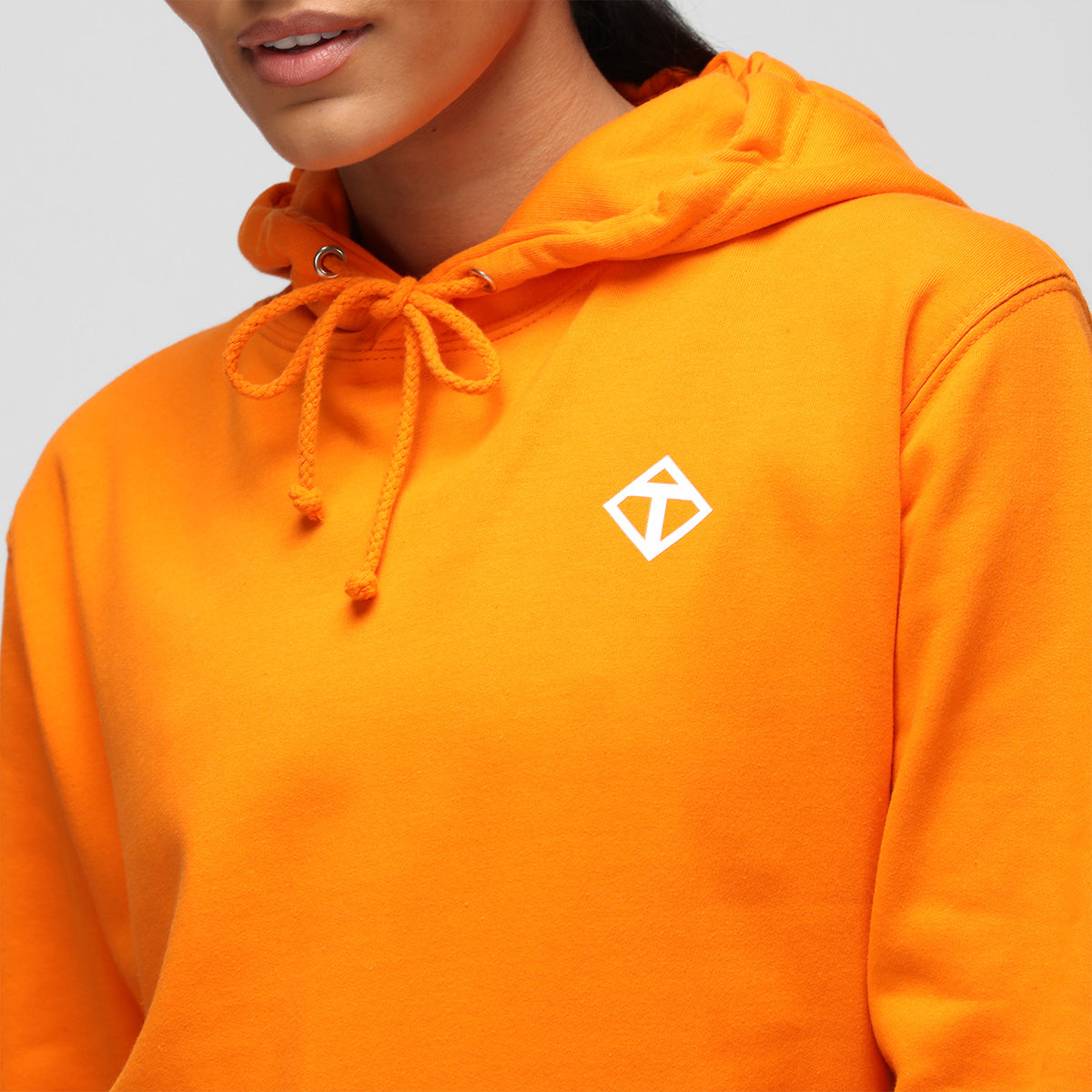 Orange Diamond Hoodie for Men & Women - Soft & Comfortable Pullover Sweatshirt - Perfect for Casual Wear, Gym, and Outdoor Activities