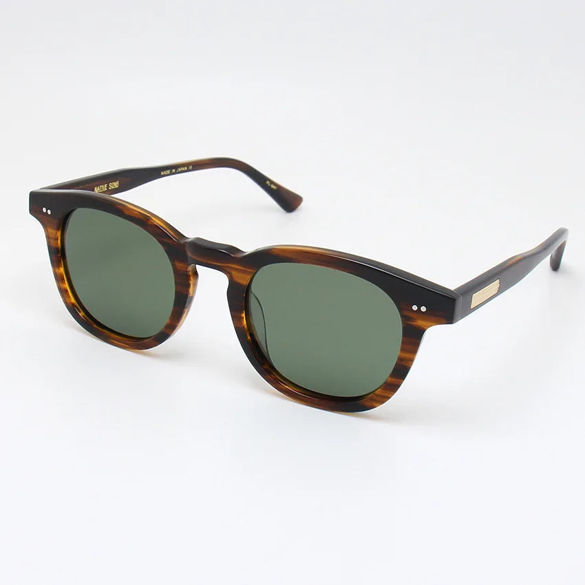 Black Unisex Square Acetate Polarized Sunglasses 4946 - UV Protection, Fashion Eyewear for Men & Women | Perfect for Driving, Beach, and Outdoor Activities