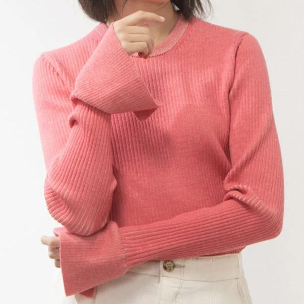 3.1 Phillip Lim F221 7694BCL Wool Knit Sweater - Women's Luxury Cashmere Blend Pullover for Fall & Winter | Perfect for Office, Date Night & Holiday Gatherings