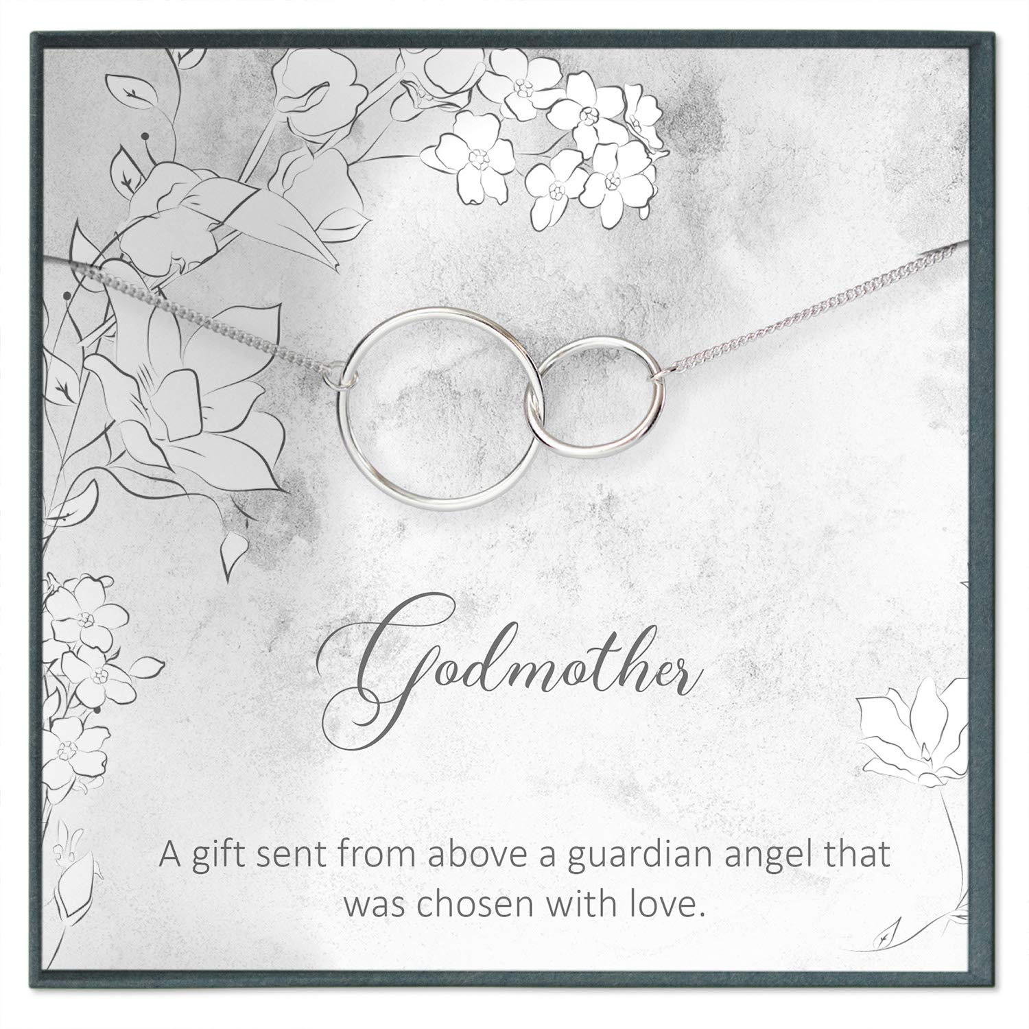 Godmother Necklace - Elegant Gift from Godson or Goddaughter - Perfect for Godmother's Birthday, Christmas, or Proposal - Engraved Jewelry for Special Occasions
