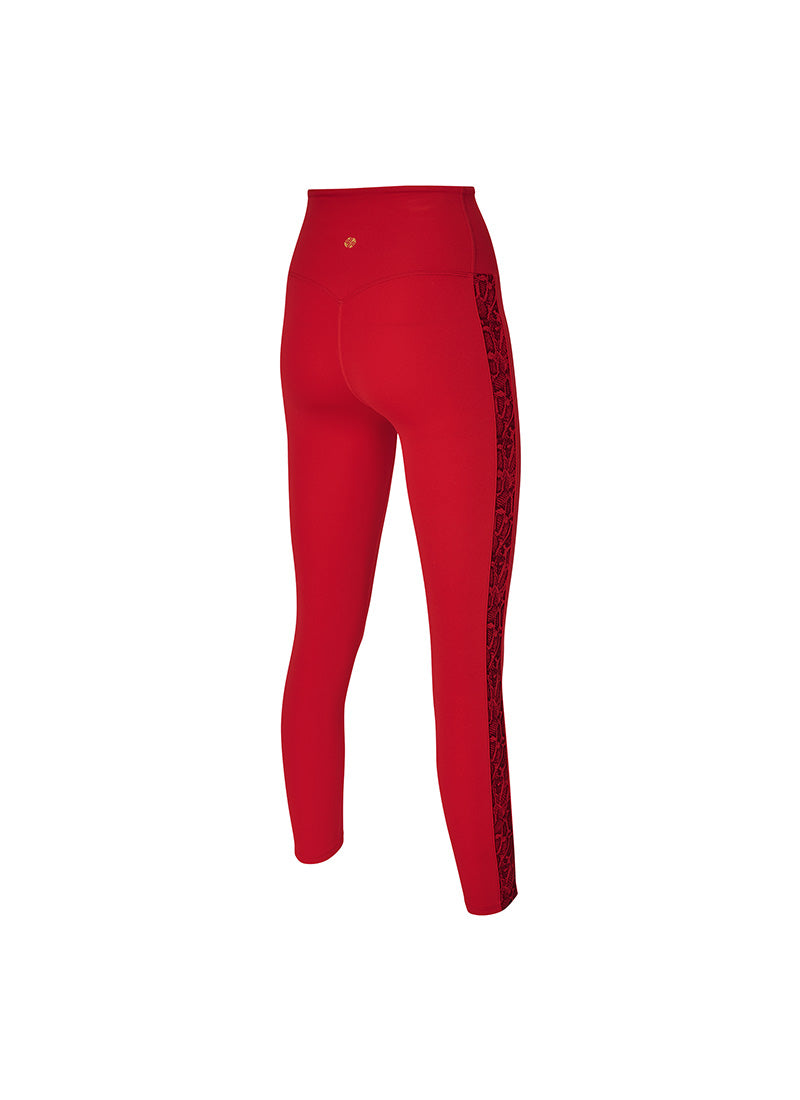 Black Label Power Rise Python Color Block Leggings - High Waist Yoga Pants for Women, Gym Workout & Running - Trendy Athletic Wear for Fitness & Lounge