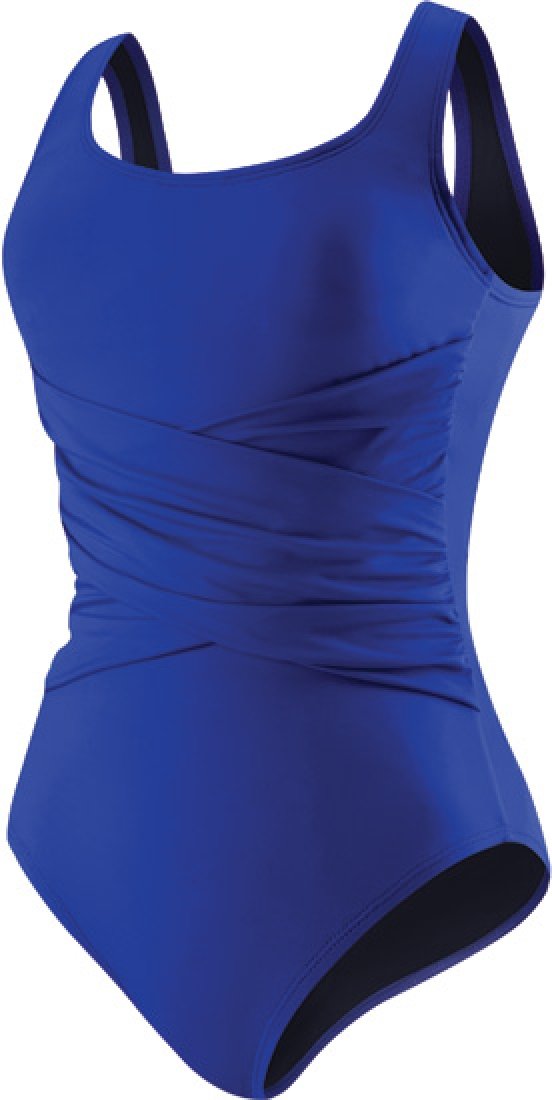 Speedo Women's PowerFLEX Eco Active Criss Cross Front One Piece Swimsuit - High Performance Swimwear for Lap Swimming, Water Aerobics & Beach Activities