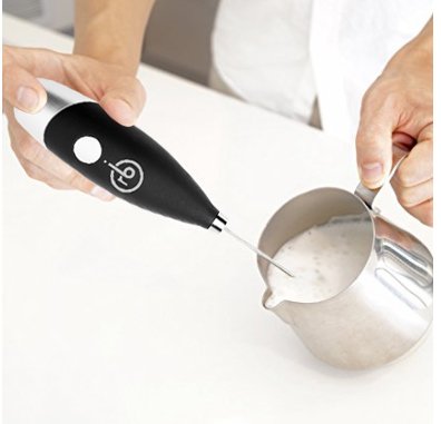 RB Arrbee's Choice Electric Milk Frother - Battery Powered Handheld Blender for Espresso, Latte, Whipped Cream & Egg Beating | Stainless Steel Whisk with Stand Included | Perfect for Coffee Shops, Home Baristas & Kitchen Use