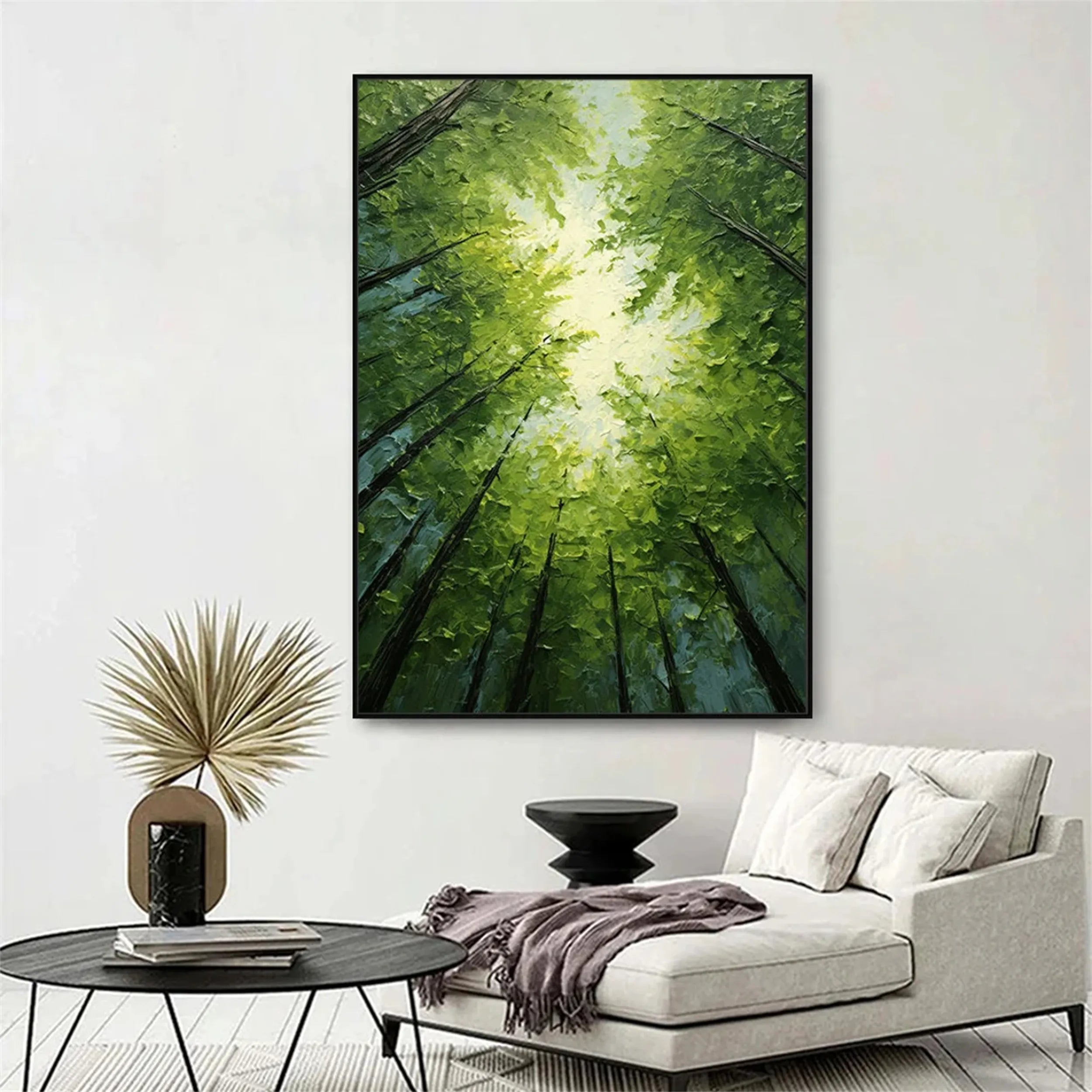 Blue & Green Abstract Wall Art Canvas Print #BG041 - Modern Home Decor for Living Room, Bedroom & Office