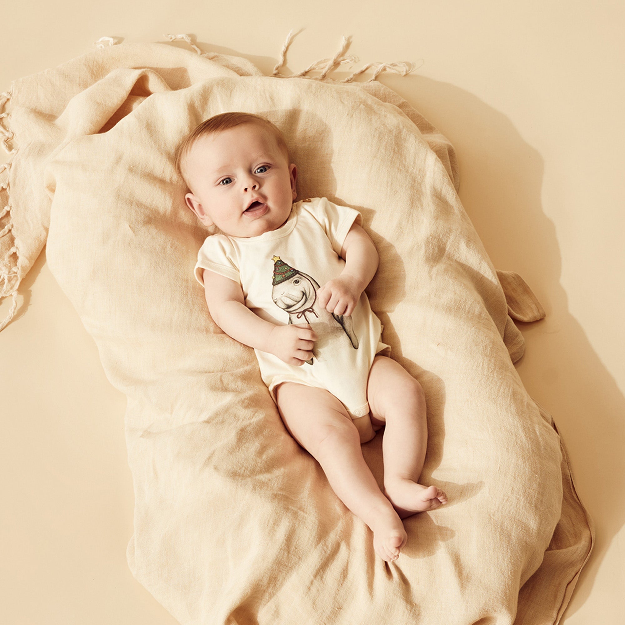 Organic Christmas Bodysuit for Babies - Soft Cotton Holiday Outfit - Perfect for Family Photos, Holiday Parties & Festive Celebrations