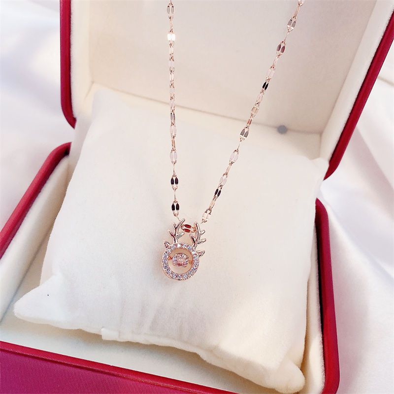 Valentine's Day Gift for Her - Elegant Diamond Perfume Bottle Pendant Necklace, Women's Fashion Jewelry, Perfect for Anniversary, Date Night, and Special Occasions
