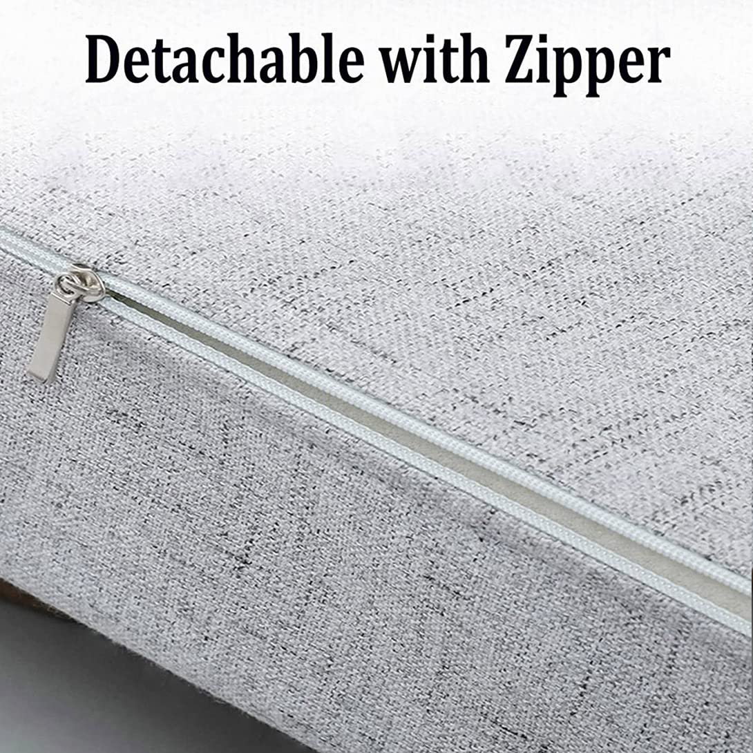 Long Bed Gap Filler Pillow for Single/Double/King Size Beds - Soft Headboard Cushion & Bedside Protector (120cm/150cm/180cm/200cm) - Thick Armrest Support Pillow for Sofa & Bed - White (120x10x15cm) - Perfect for Bedroom Safety, Comfort & Gap Protection