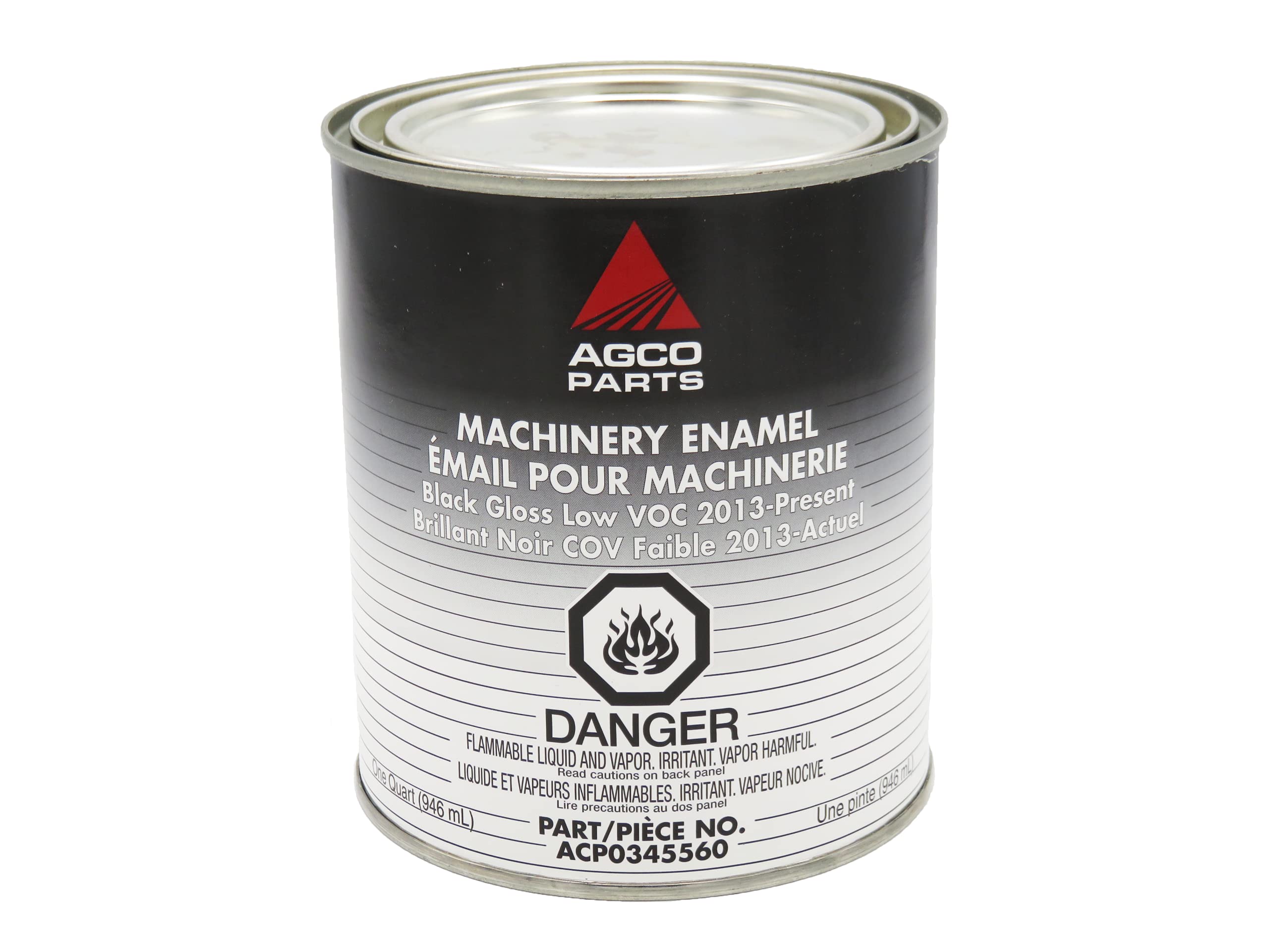 Agco Paint Machinery Enamel Quart - Black Gloss Low VOC Paint (2013-Present) for Automotive, Industrial & DIY Projects