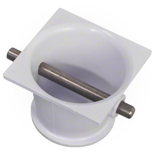 Custom Molded Parts Anchor Cup with Stainless Steel Bar 542044 - White | Durable Marine Hardware for Boat Deck & Dock Accessories | Perfect for Yacht, Sailboat & Watercraft Installation