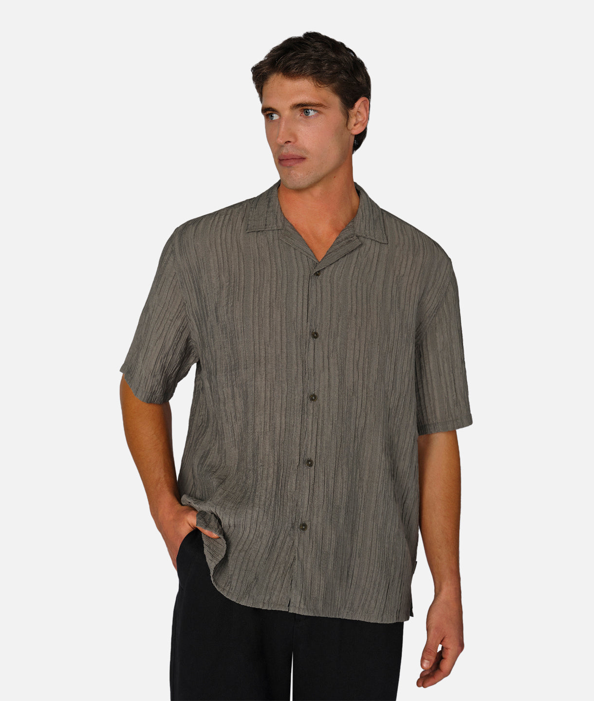 Magliana Short Sleeve Shirt in Moss Green - Stylish Casual Wear for Men | Perfect for Outdoor Activities & Summer Outfits