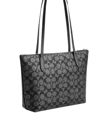 Coach Fiona Zip Tote Bag in Signature Canvas - Stylish Women's Handbag for Work, Travel & Everyday Use | Durable Designer Shoulder Bag with Zipper Closure