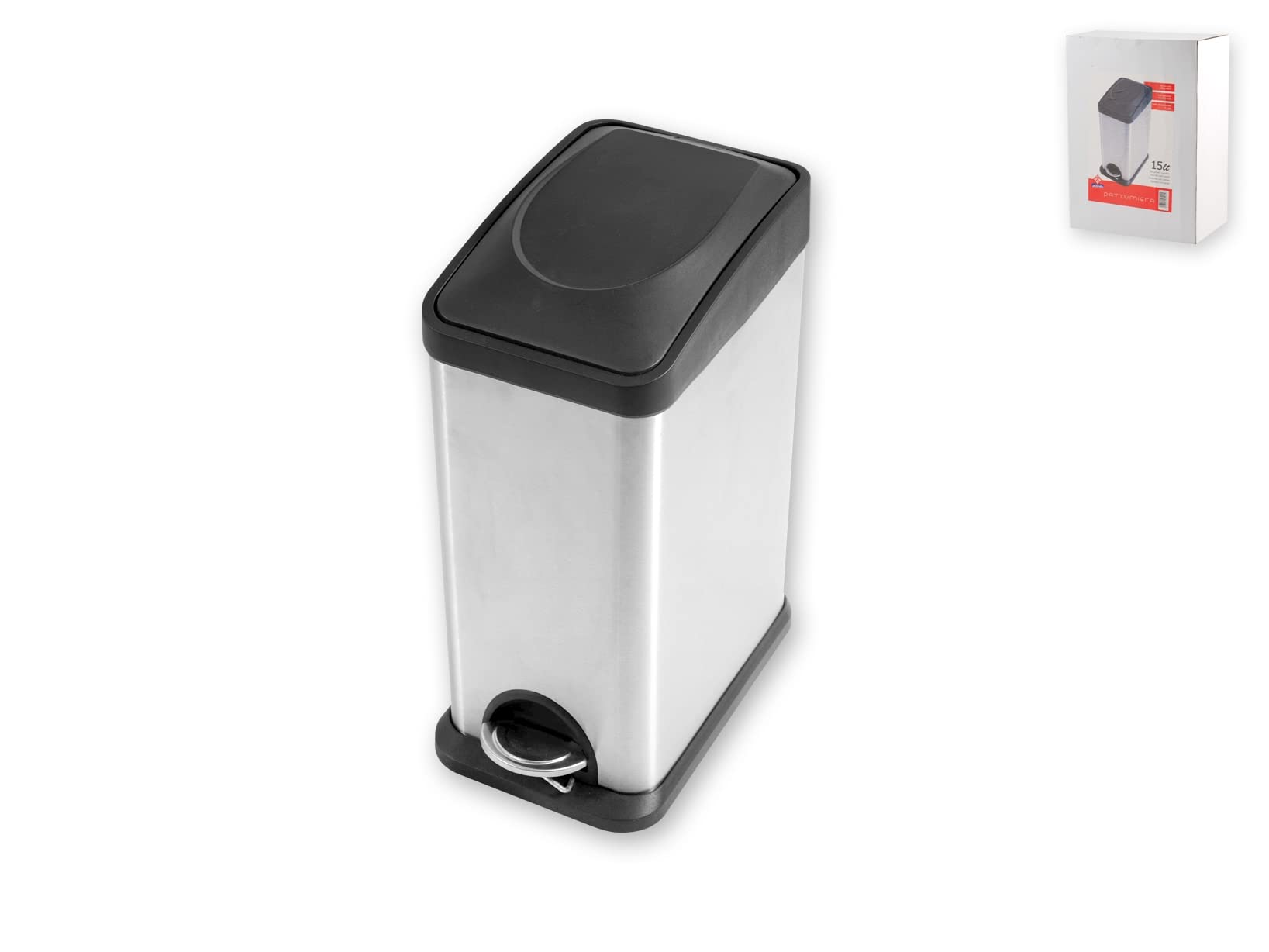 15 Liter Plastic Storage Bin with Lid - Durable & Stackable for Home, Office, and Garage Organization | Perfect for Toys, Laundry, and Recycling