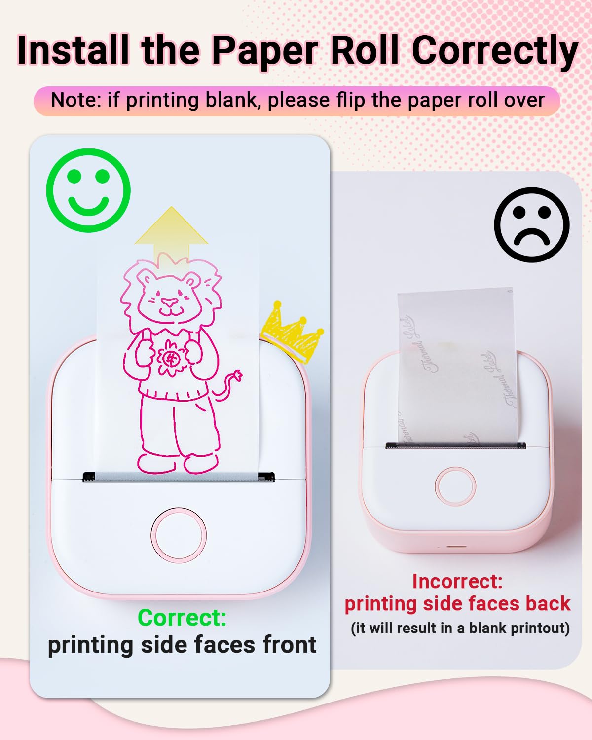 Memoking Mini Sticker Printer - Wireless Inkless Thermal Label Maker for Students, Birthday Gifts | Portable Sticker Machine Compatible with iOS & Android (Pink) | Perfect for DIY Crafts, Scrapbooking & Party Favors