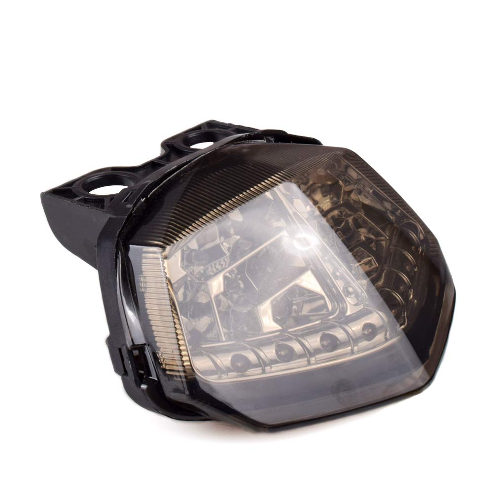 KYN Kawasaki Ninja 250 2008-2012 LED Tail Light Assembly with Integrated Brake & Turn Signals - High Visibility Motorcycle Safety Light for Night Riding & Urban Commuting
