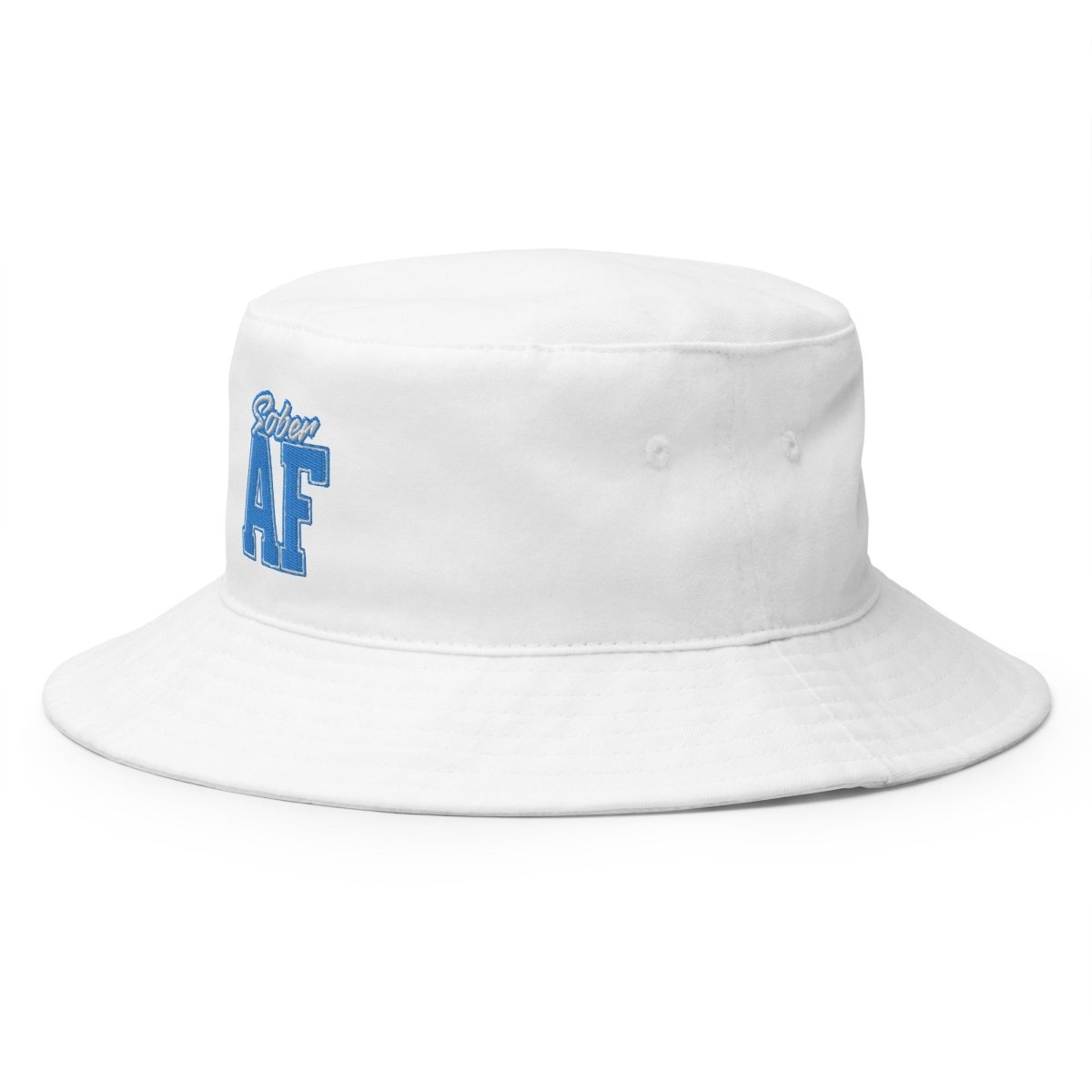 Sober AF Embroidered Bucket Hat for Men & Women - Stylish Sun Protection for Outdoor Activities, Beach, and Casual Wear