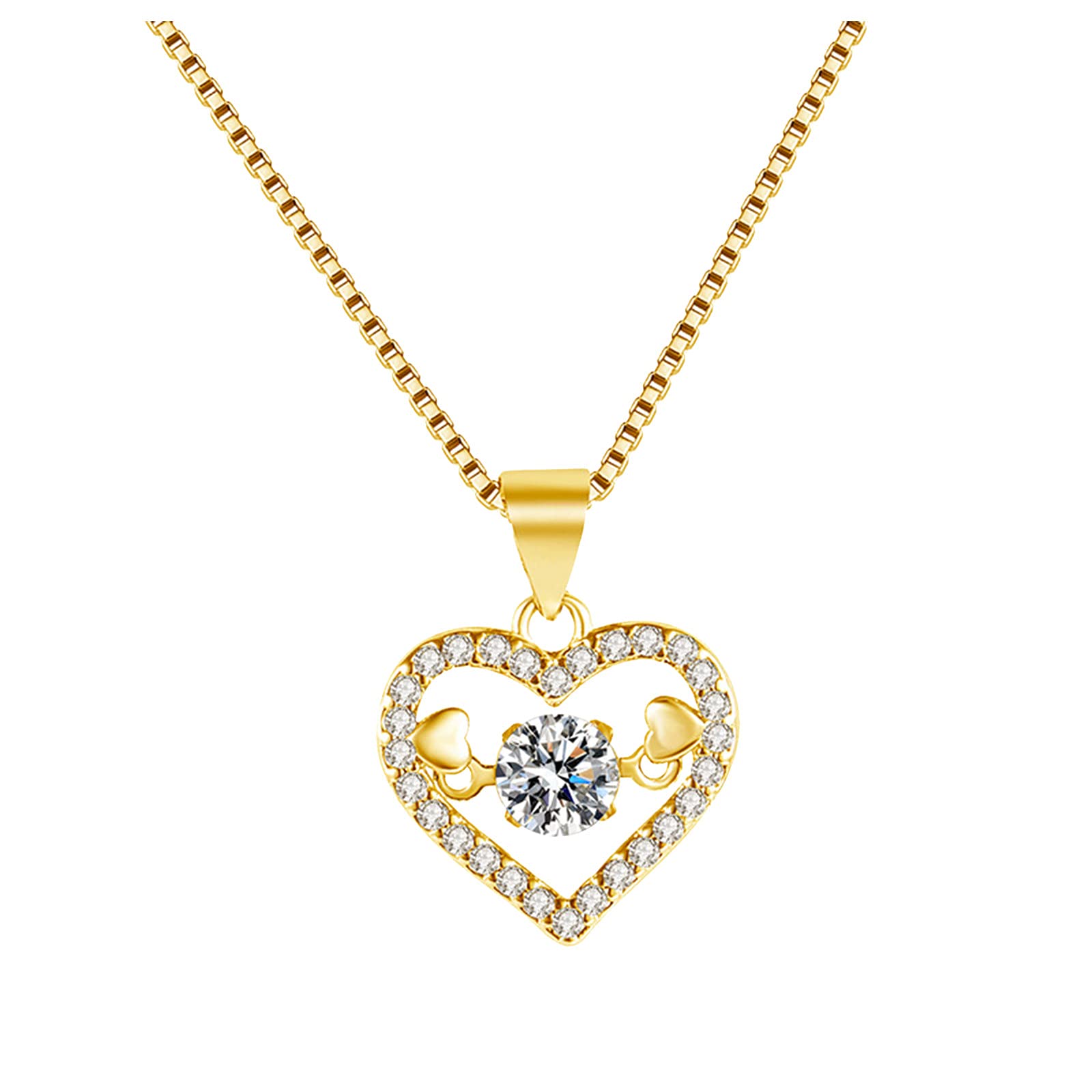 Elegant Diamond Infinity Chain Necklace for Women - Dainty Clavicle Pendant Love Jewelry Gift for Her, Perfect for Date Night & Special Occasions