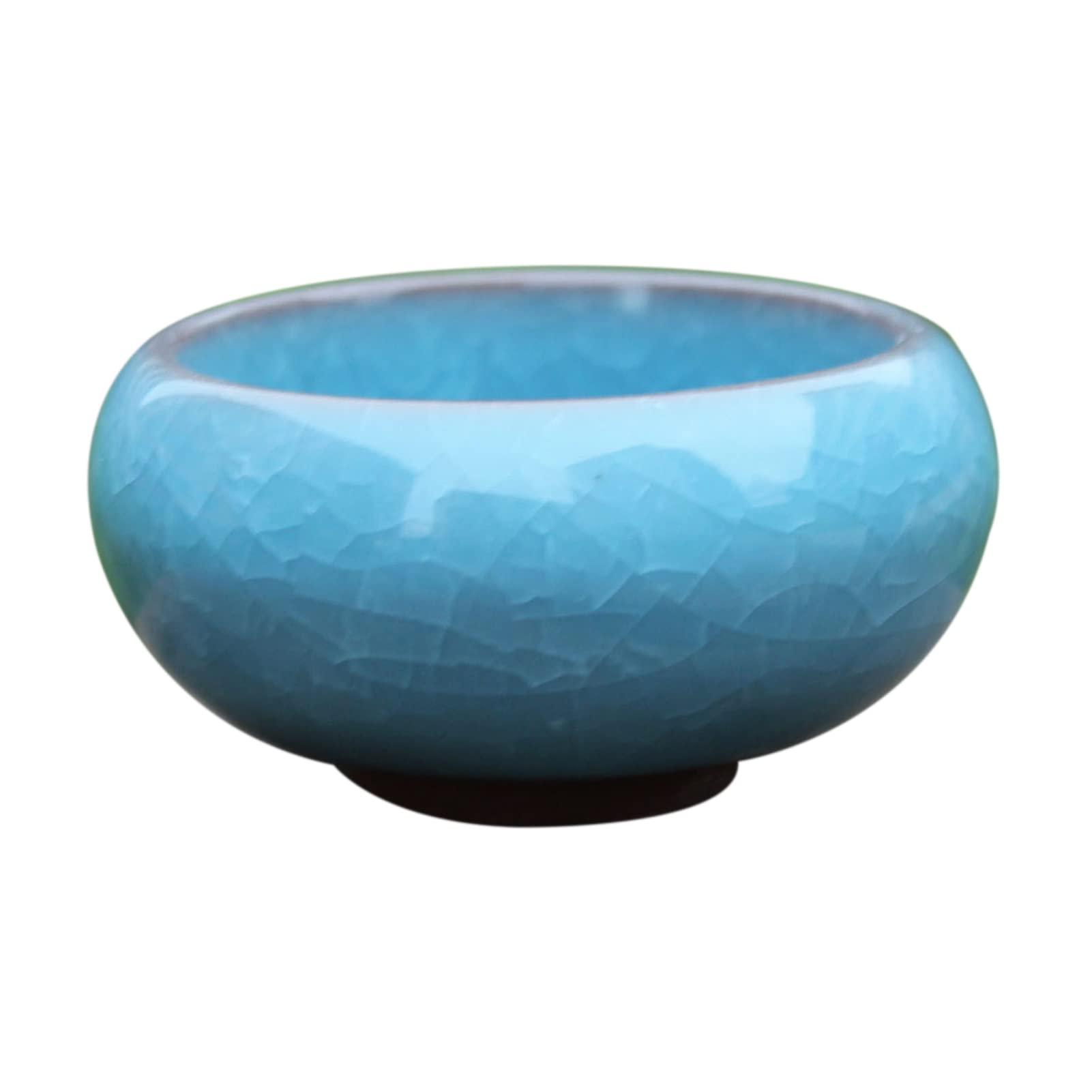 Ceramic Succulent Planter - Simple Light Blue Flower Pot for Plants - Eye-Catching & Practical Home & Office Decor