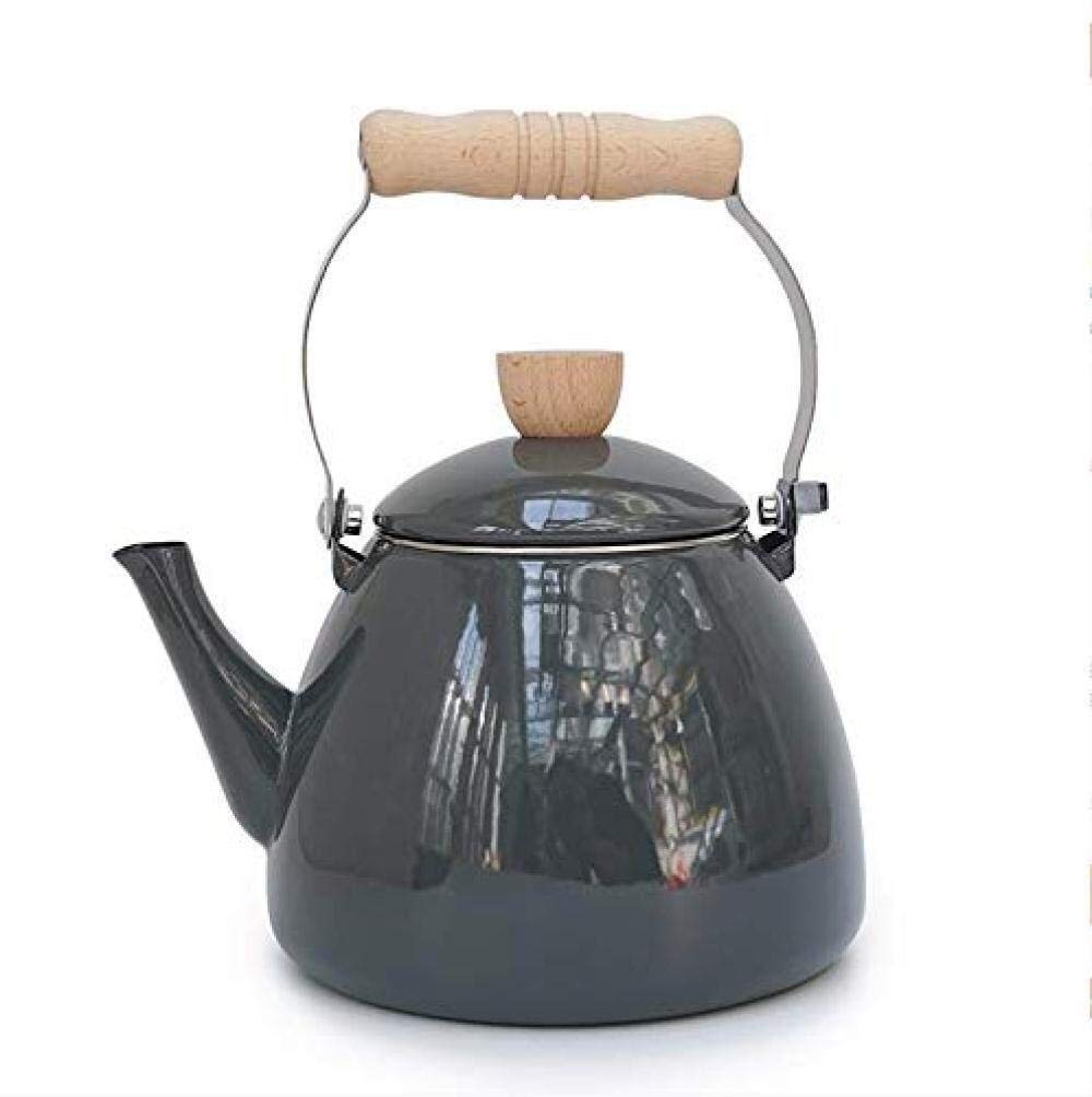 Premium 2.2L Enameled Tea Kettle - Porcelain Flower Teapot for Stovetop & Induction Cookers - Elegant Tea & Coffee Pot for Home, Kitchen & Gifts (Flower Design) - Perfect for Afternoon Tea, Coffee Brewing & Kitchen Decor
