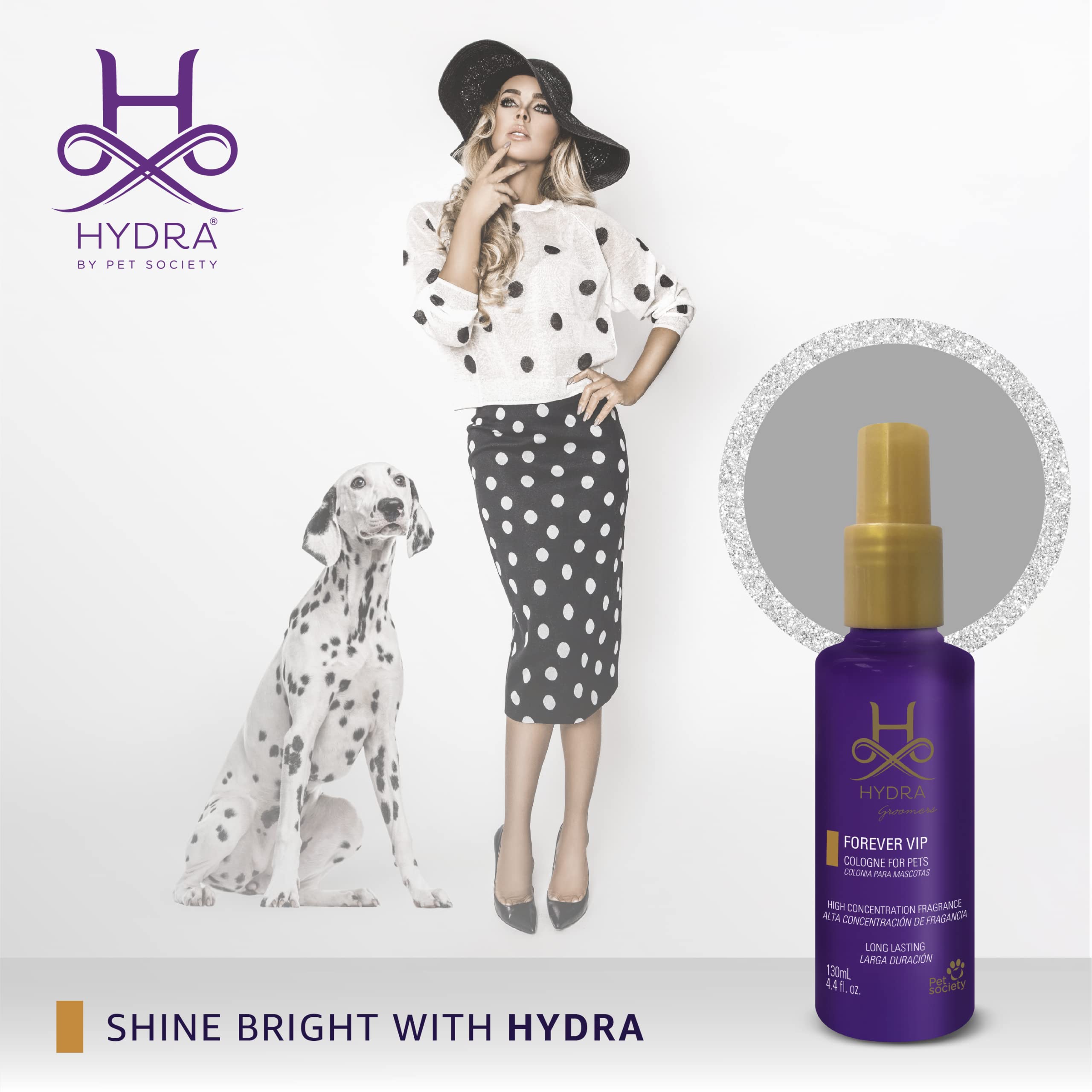 Hydra Forever VIP Pet Cologne for Dogs & Cats - Grooming & Finishing Spray, 4.4 oz | Freshen Fur Between Baths, Perfect for Show Prep & Daily Use
