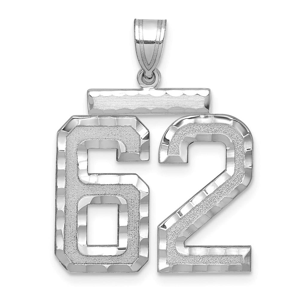 14k White Gold Black Bow Pendant - Varsity Collection for Gifts & Jewelry