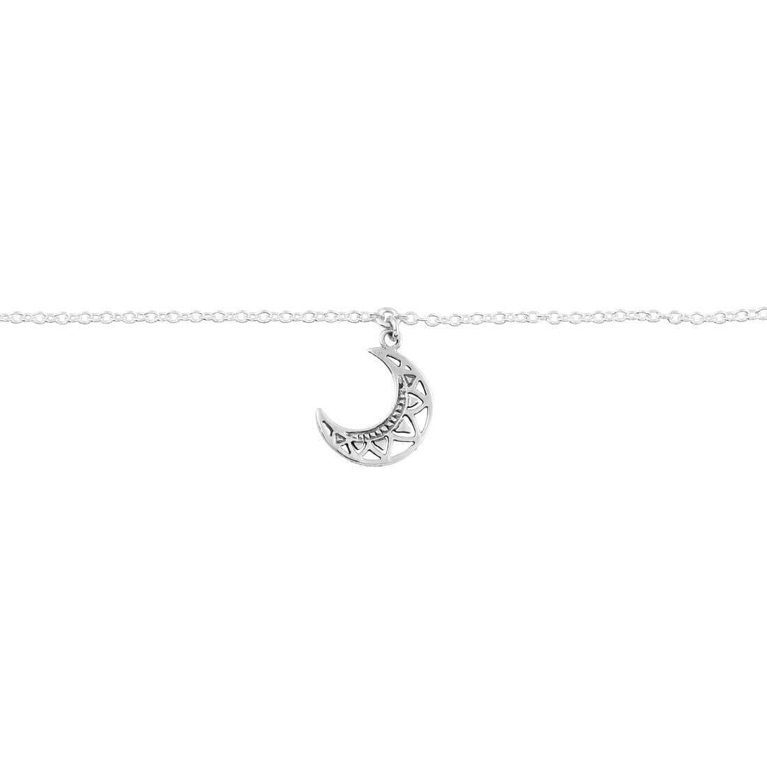 Handmade Mandala Moon Anklet - Boho Chic Adjustable Ankle Bracelet for Women - Perfect for Yoga, Beach & Festival Outfits