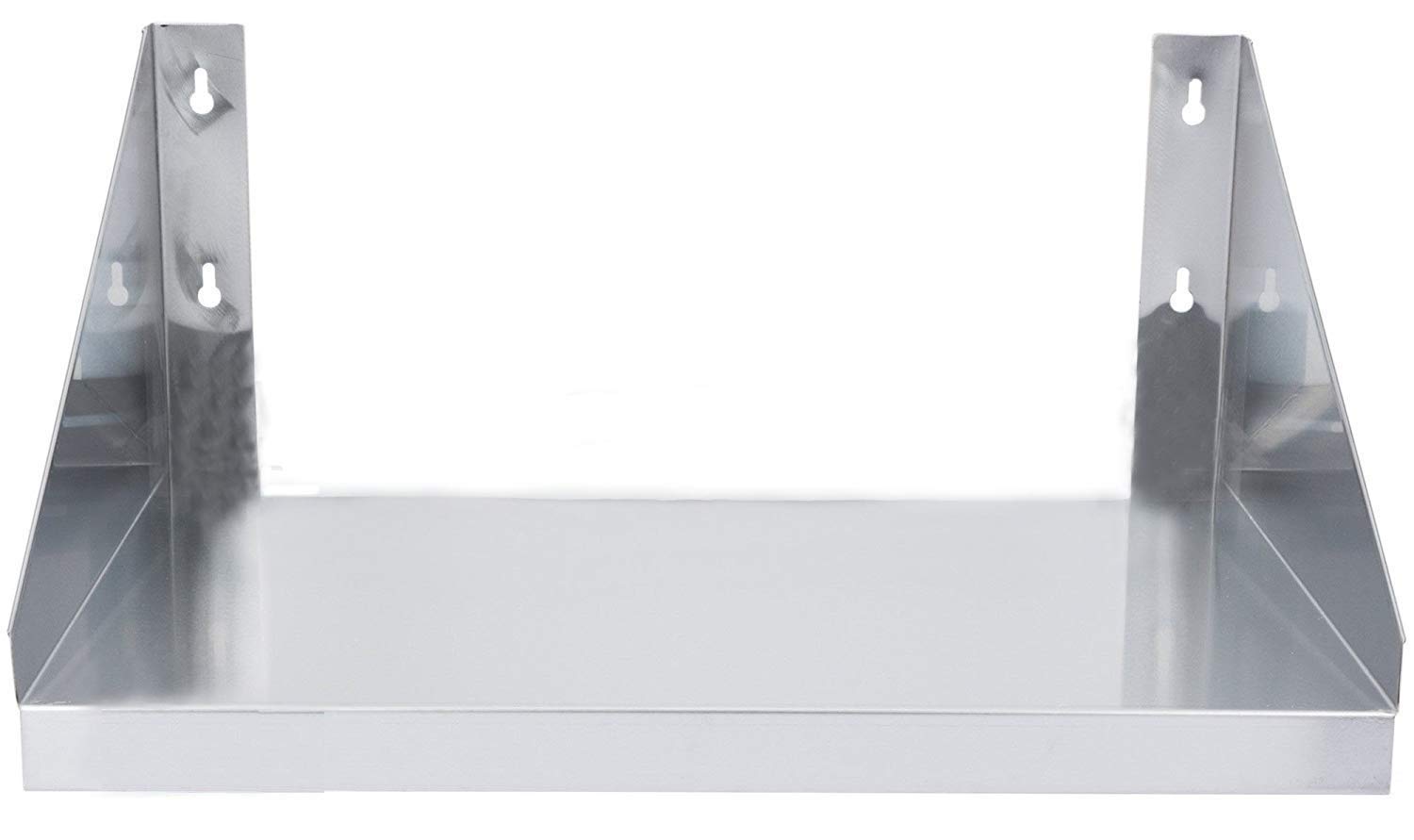 Heavy Duty Stainless Steel Wall Mount Microwave Shelf 18