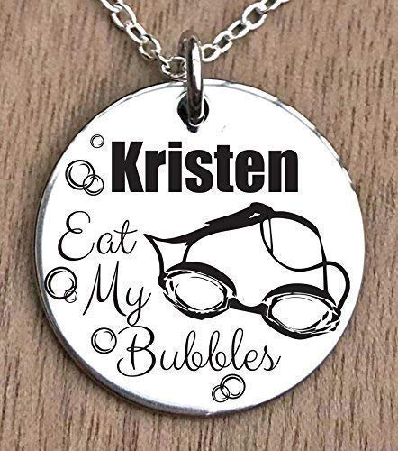 Waterproof Swim Necklace for Women - Elegant Swimming Jewelry Gift for Swimmers, Pool & Beach Lovers - Perfect for Swim Meets, Vacations & Water Sports