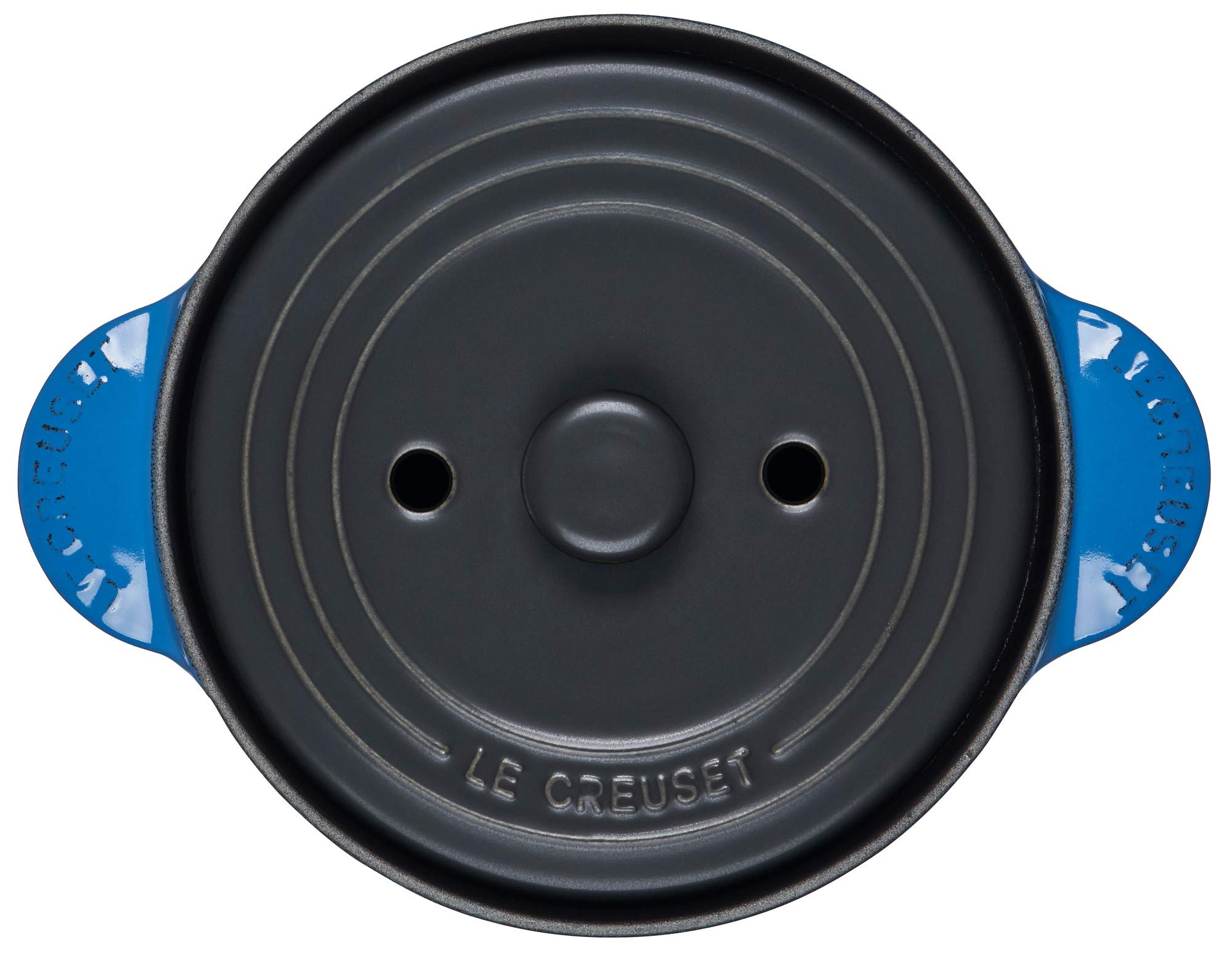 Le Creuset Enameled Cast Iron Rice Cooker with Lid & Stoneware Insert, 2.25 Quart, Marseille Blue - Perfect for Stovetop Cooking, Serving & Kitchen Decor