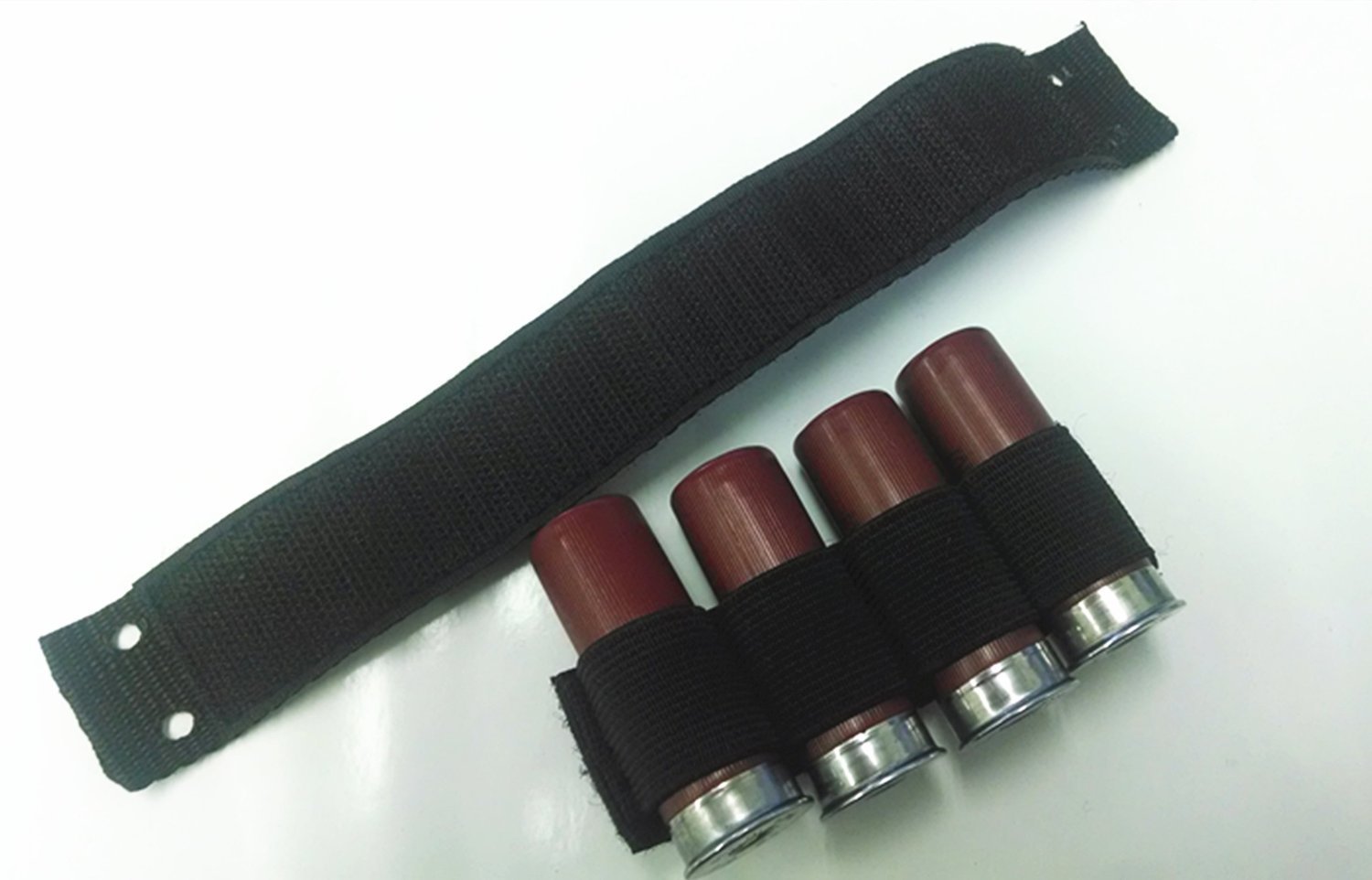 12/20 Gauge Shotgun Shell Holder with 4 Ammo Loops - Durable Gun Strap for Hunting & Shooting - Perfect for Outdoor Sports, Range Training & Tactical Use