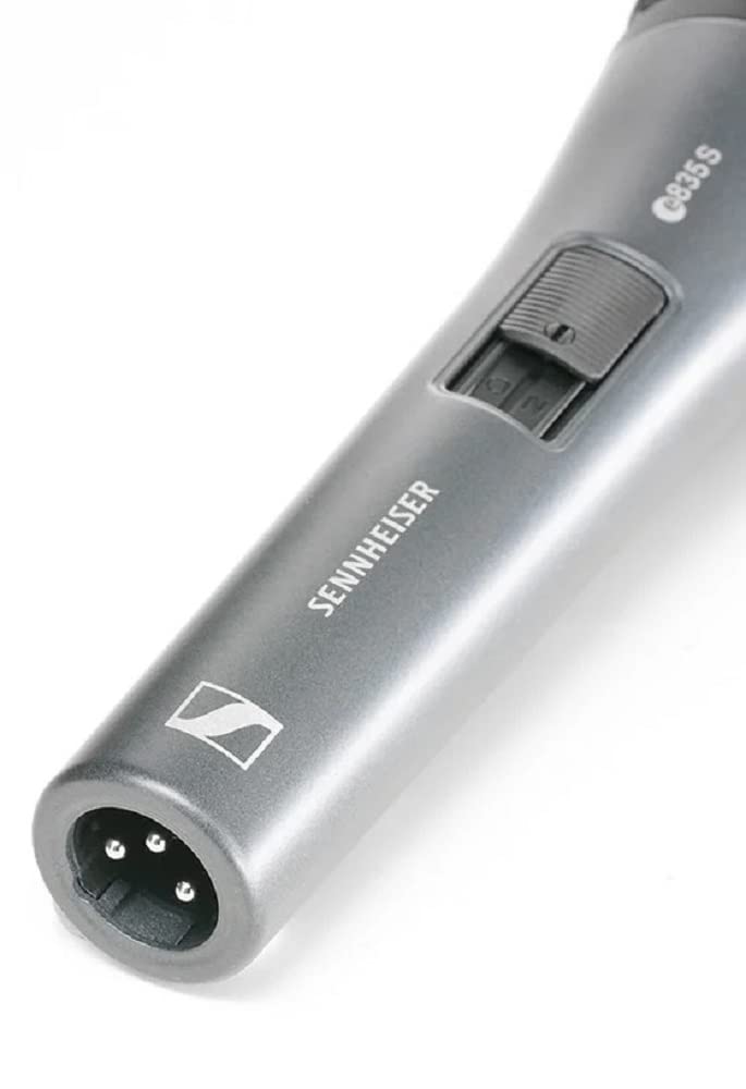 Sennheiser E835-S Professional Dynamic Cardioid Vocal Microphone with On/Off Switch - Ideal for Live Performances, Studio Recording & Podcasting