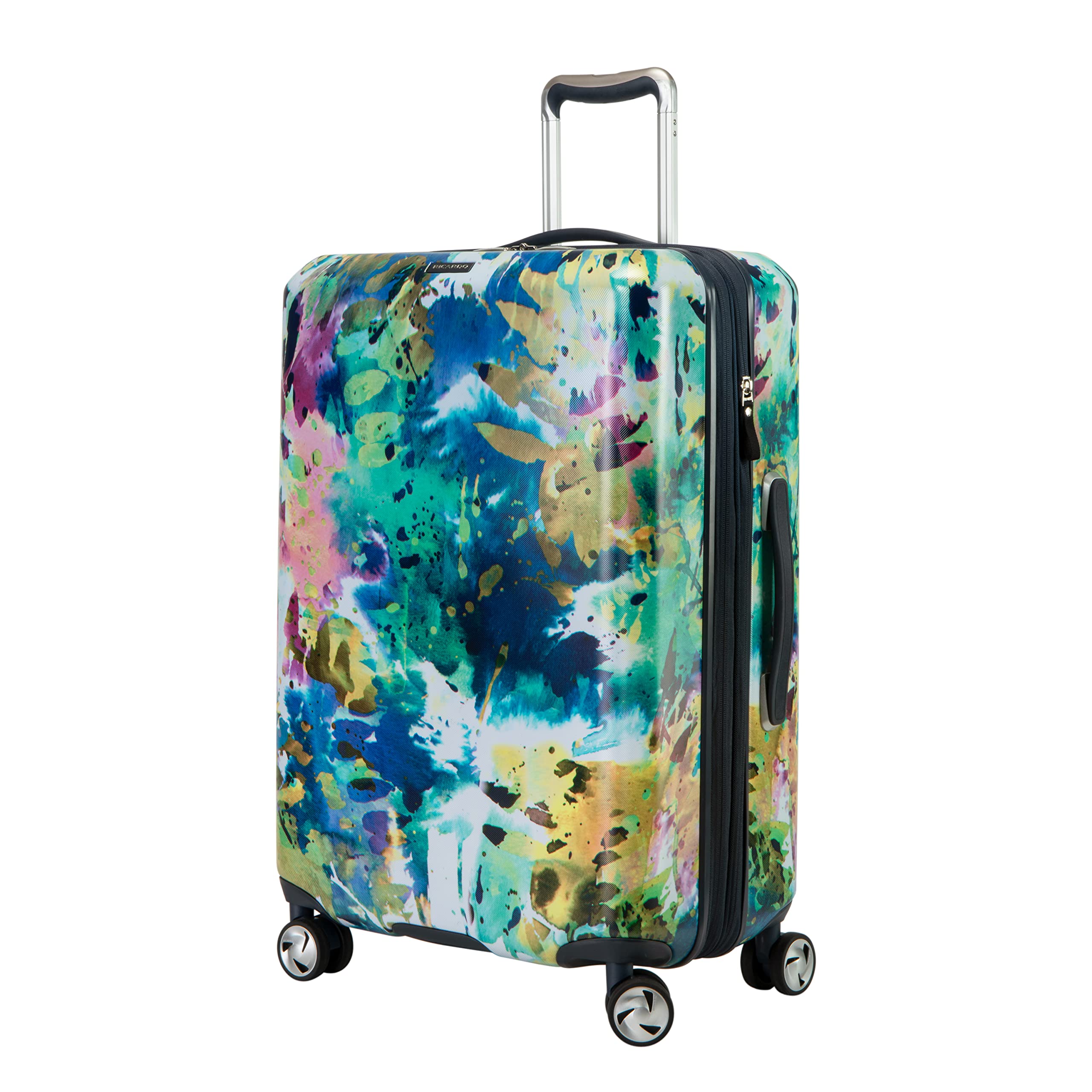 Ricardo Beverly Hills Beaumont 24-Inch Hardside Luggage - Expandable, Lightweight & Durable Suitcase with Telescoping Handle | Vibrant Nature-Inspired Design for Travel, Vacation & Business Trips