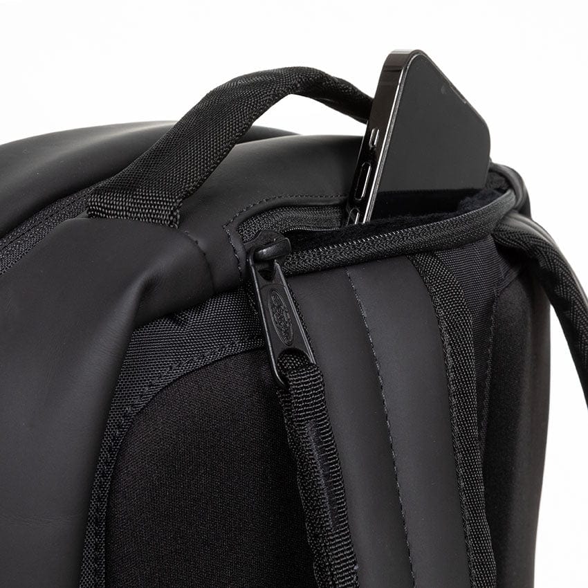 Eastpak Tecum F CNNCT F Backpack - Matte Black, Durable Laptop Backpack for School, College & Travel, Stylish & Water-Resistant