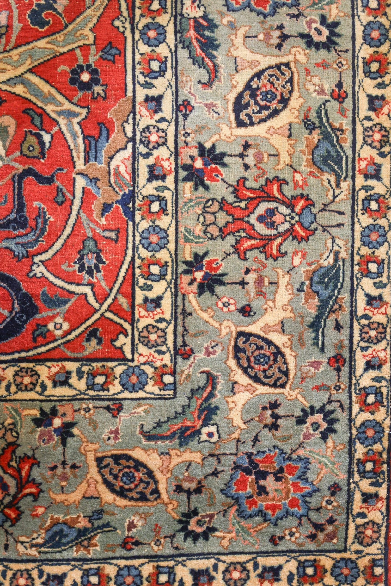 Handmade Antique Tabriz Persian Rug - Traditional Oriental Wool Carpet for Living Room, Bedroom & Home Decor - J67488