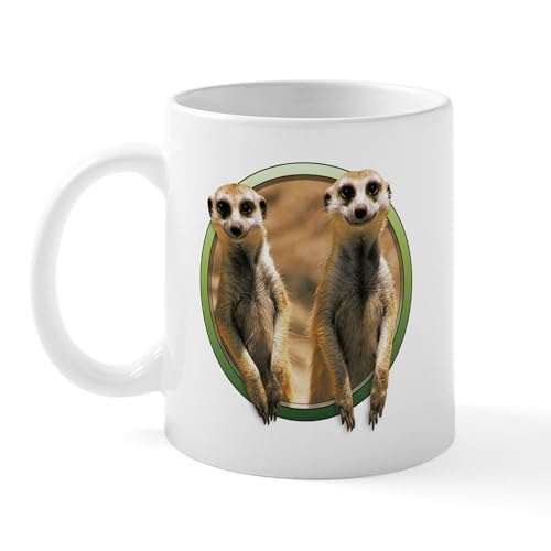 White - Smiling Meerkats Mug