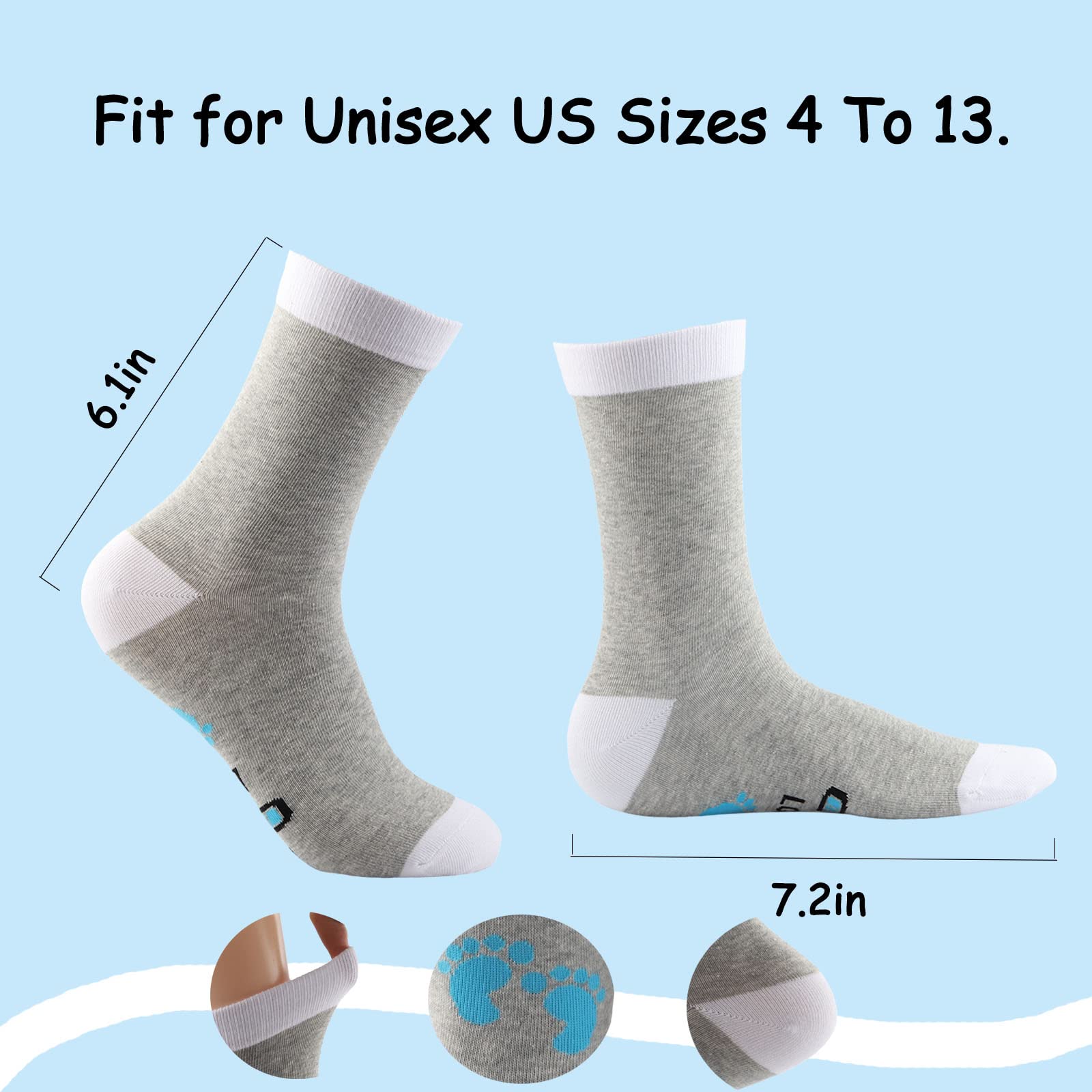 LEVLO 2 Pairs Pregnancy Announcement Socks for First Time Parents - Dad & Mom to Be Gift (2025 & 2026 Loading Design) - Perfect for Gender Reveal, Baby Shower & New Parent Gifts