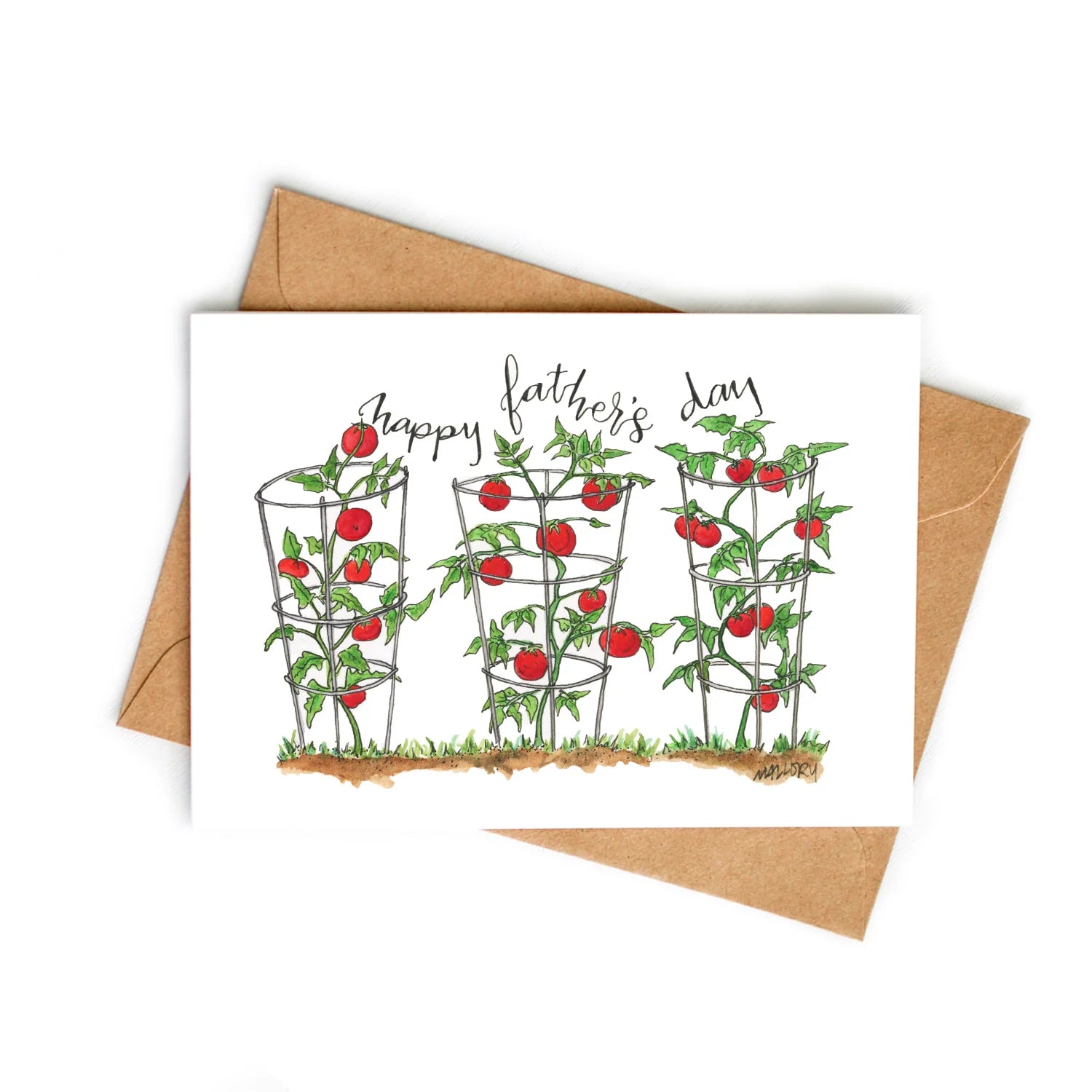 Organic Tomato Plants for Home Garden - Perfect Father's Day Gift with Greeting Card | Grow Fresh Tomatoes Indoor & Outdoor Gardening
