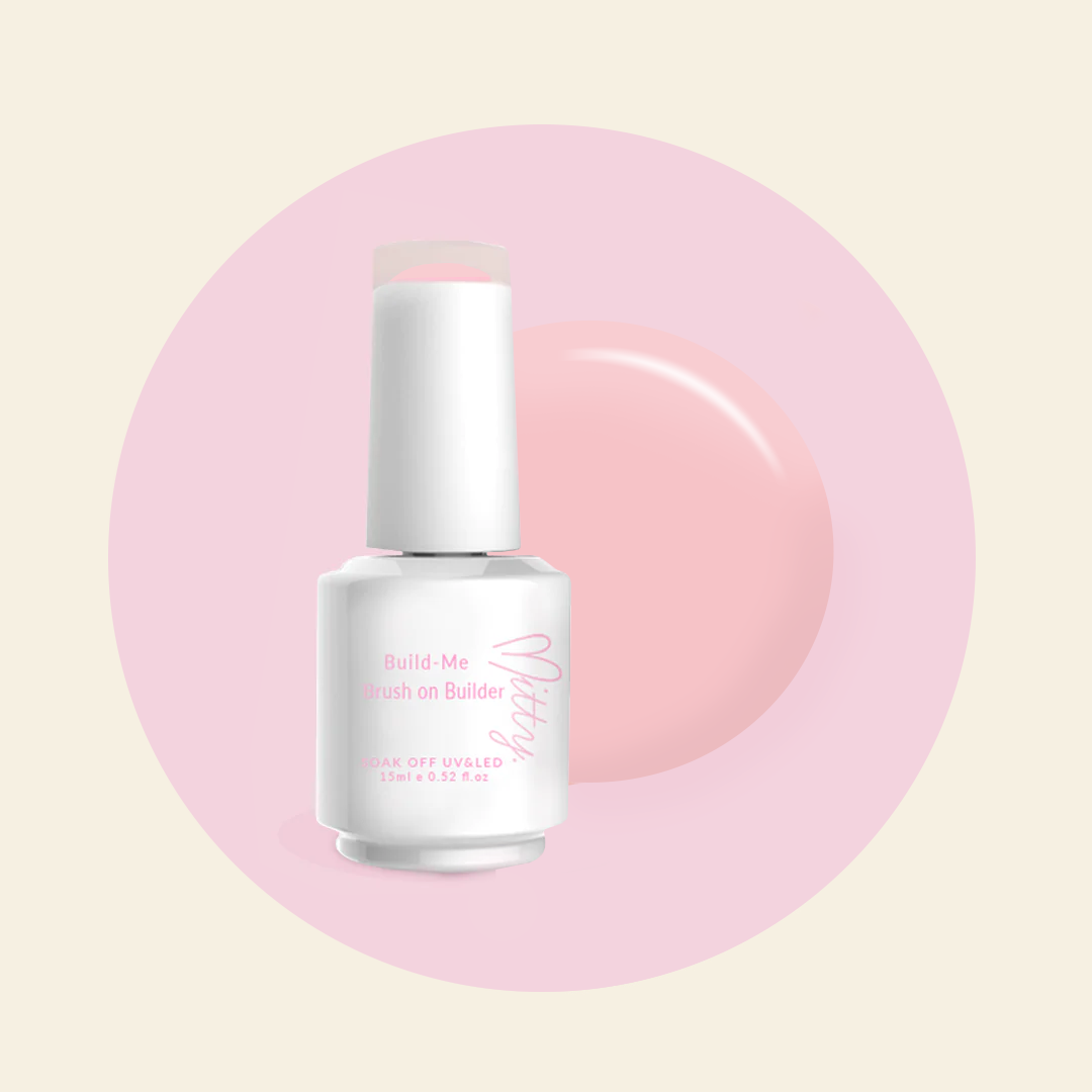 Mitty Untold Secrets Brush on Builder Gel - Professional Nail Extension & Strengthening Gel for DIY & Salon Use - Perfect for Manicures, Nail Art & Long-Lasting Nail Enhancements