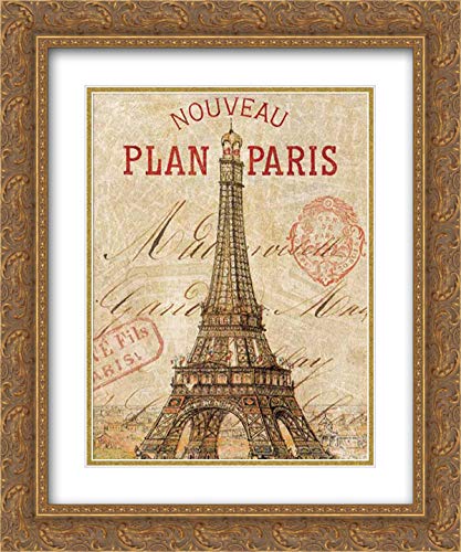 Gold Ornate Wood Frame with Double Matting