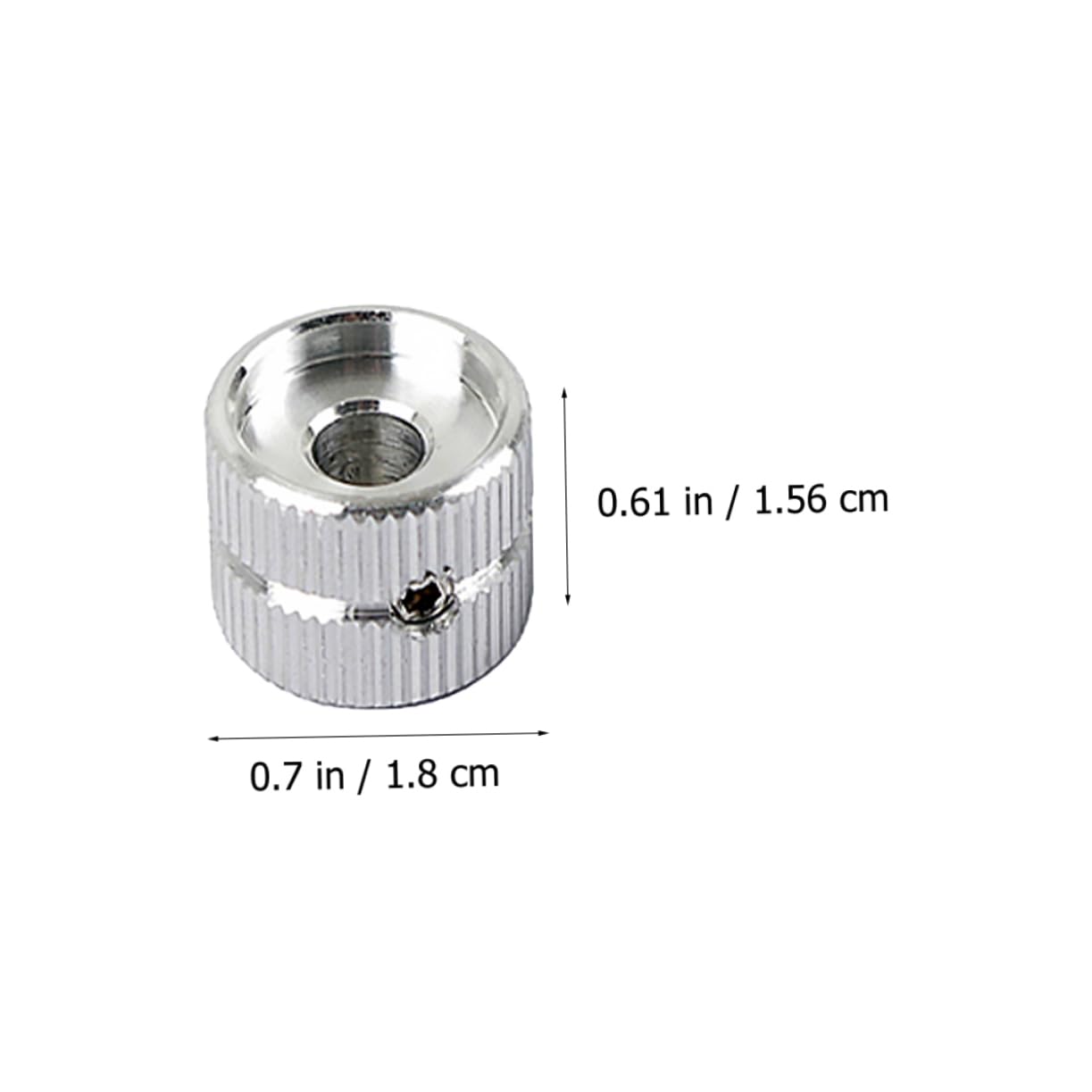 Milisten Solid Volume Tone Control Knobs for Electric Guitars - Premium Metal Round Guitar Parts with Silver Alloy Finish - Perfect for DIY Guitar Repair, Upgrade & Customization